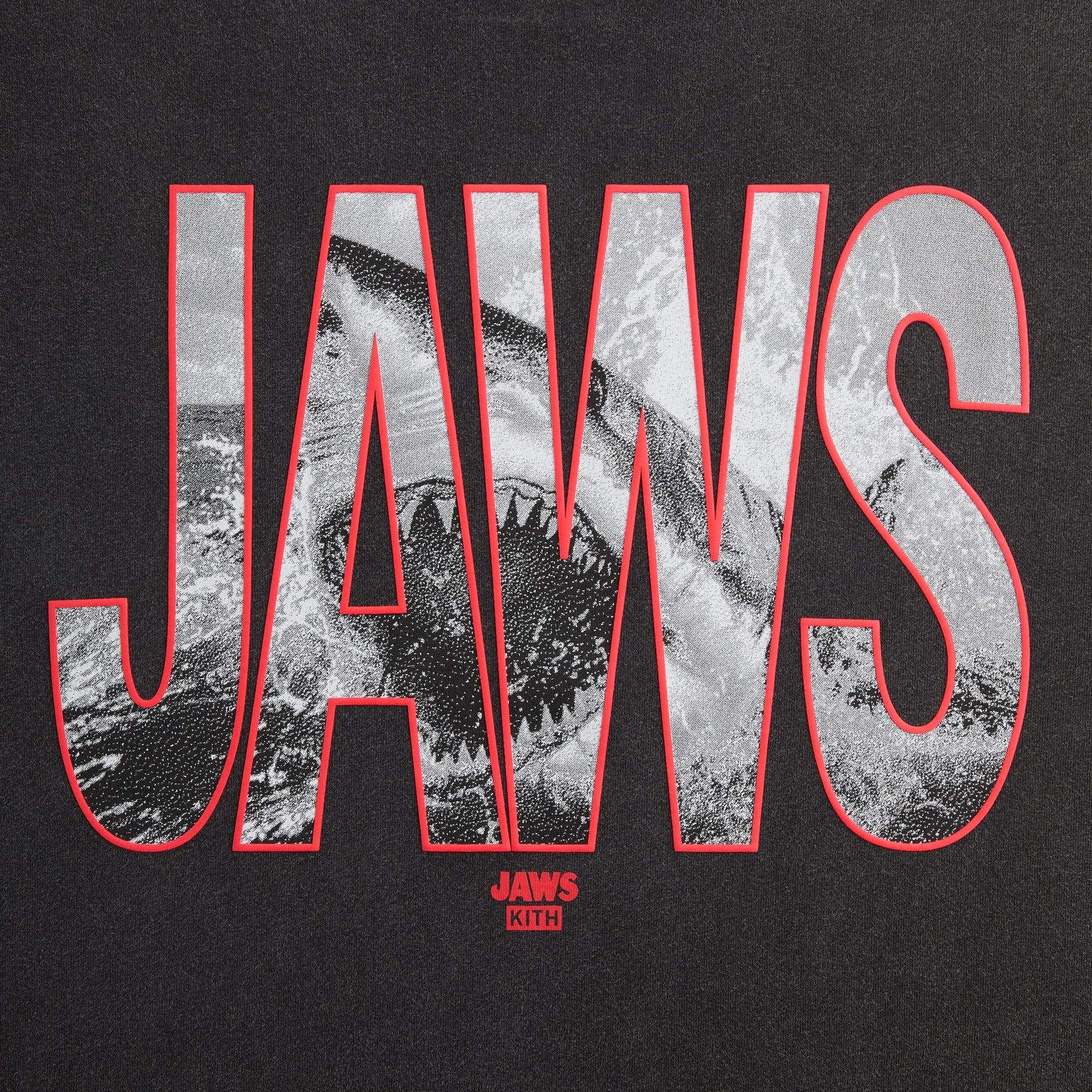 Kith for JAWS Shark Attack Vintage Tee - Black