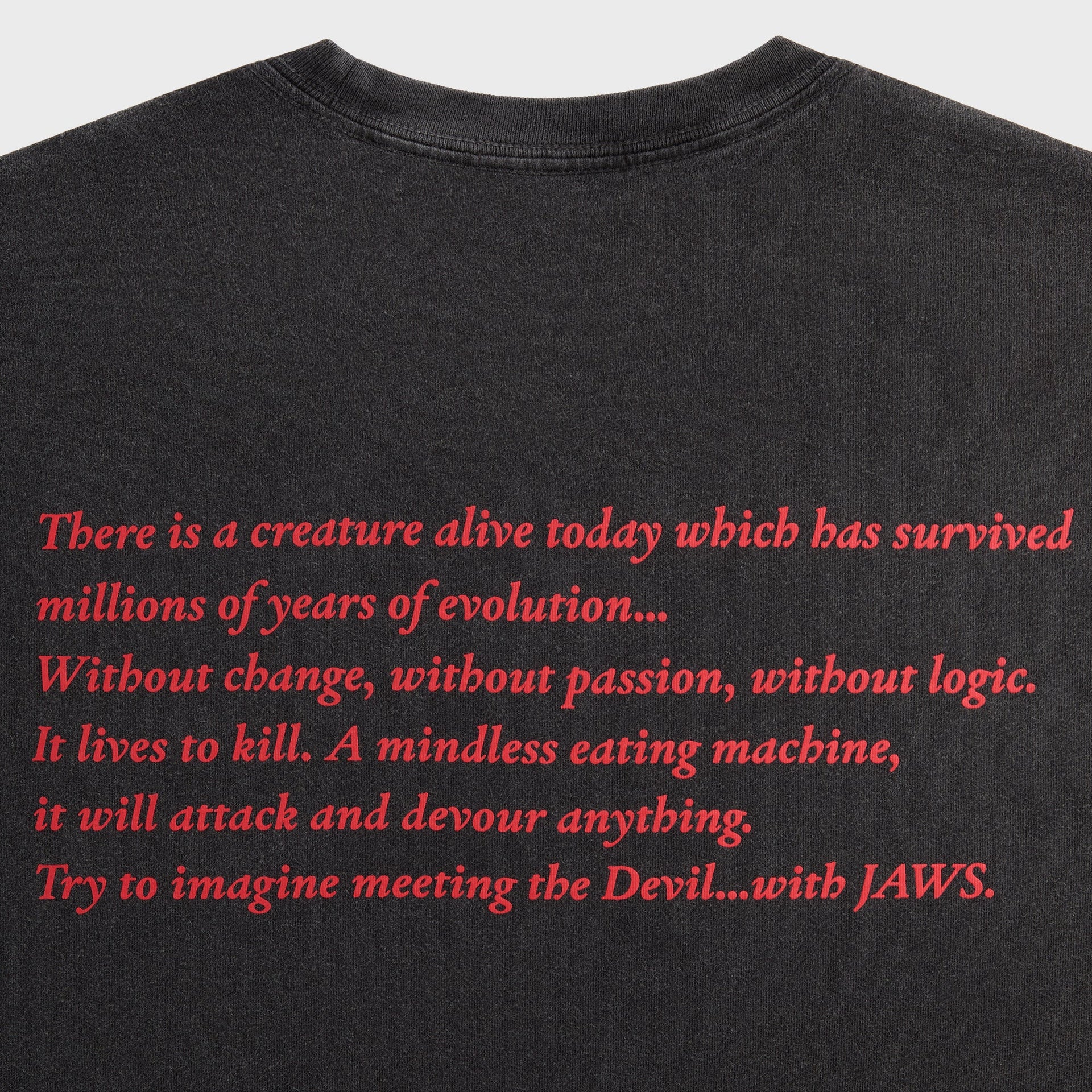 Kith for JAWS Shark Attack Vintage Tee - Black