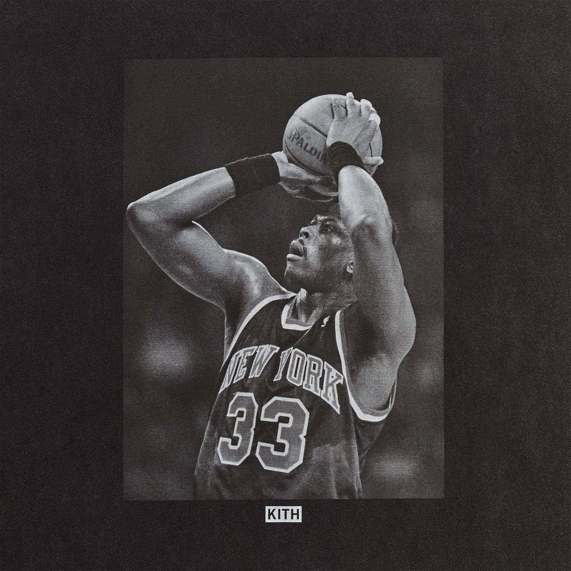 Kith for the New York Knicks Patrick Ewing Vintage Tee - Black