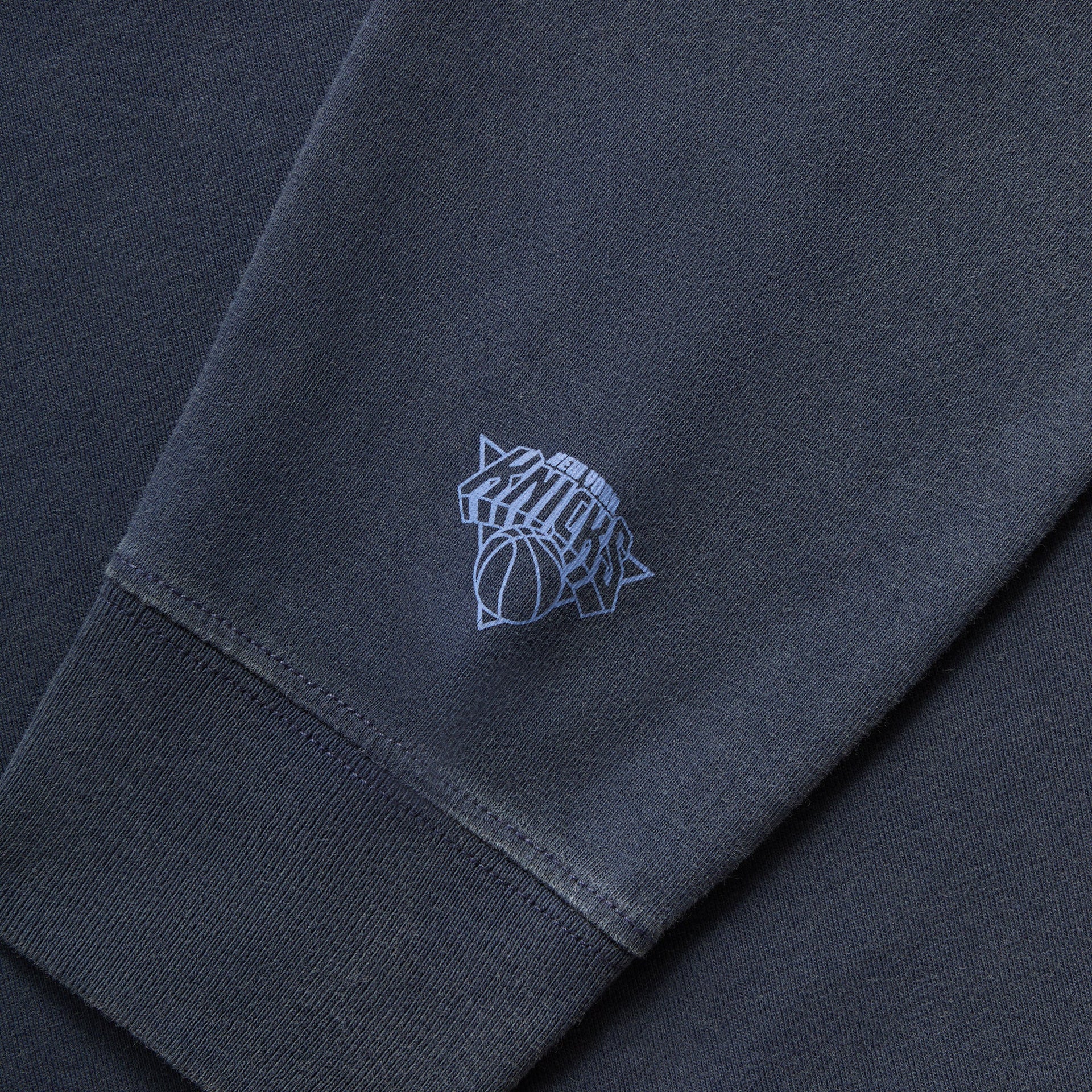 Kith for the New York Knicks Knickerbockers Long Sleeve Quinn Vintage Tee - Nocturnal