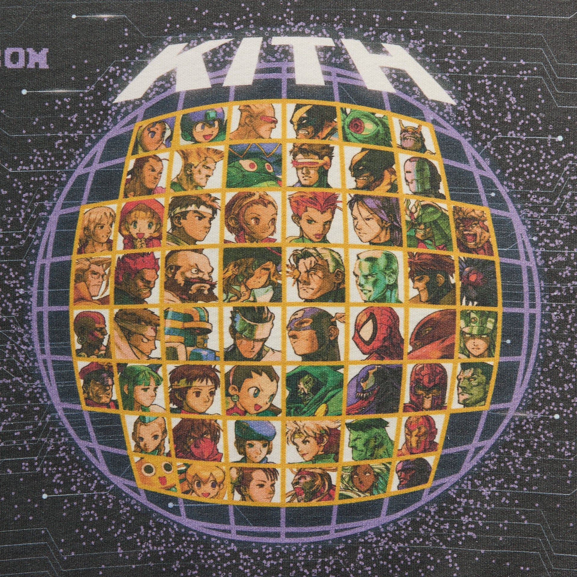 Marvel vs. Capcom | Kith Character Select Vintage Nelson Crewneck - Black