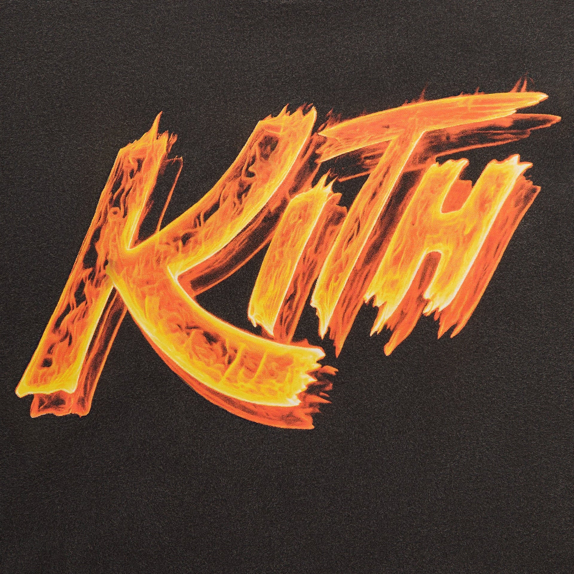 Capcom | Kith Street Fighter Flame Vintage Long Sleeve Tee - Black