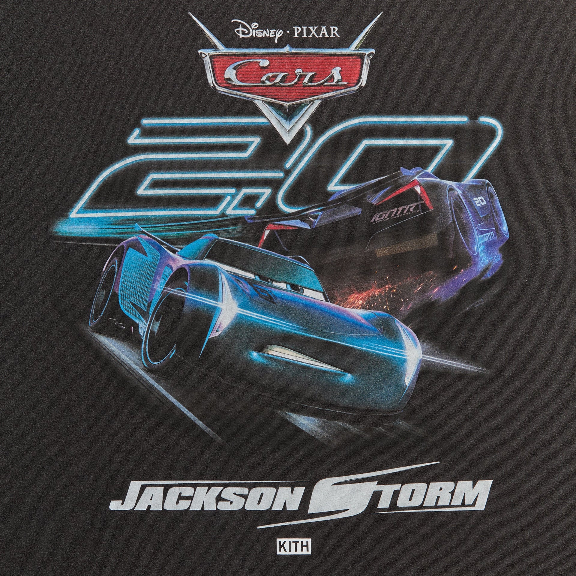 Disney | Kith for Pixar Jackson Storm Vintage Tee - Black