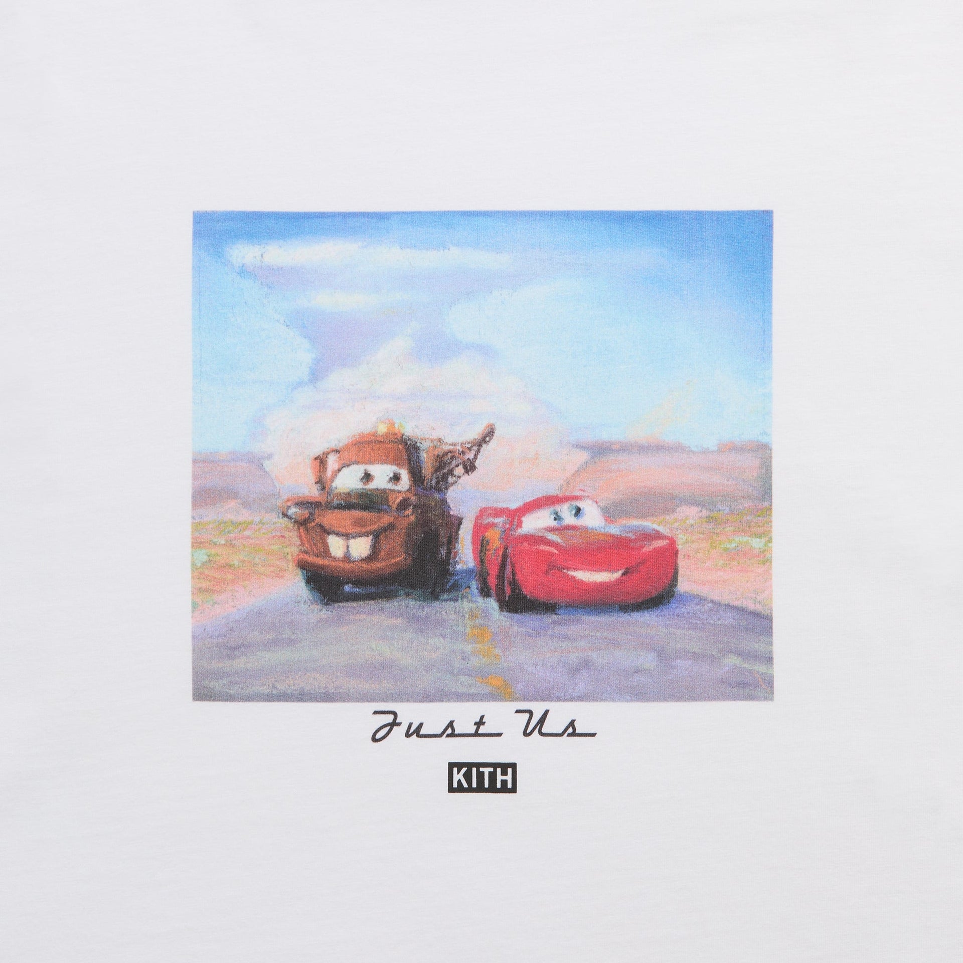 Disney | Kith for Pixar Cars Just Us Vintage Tee - White