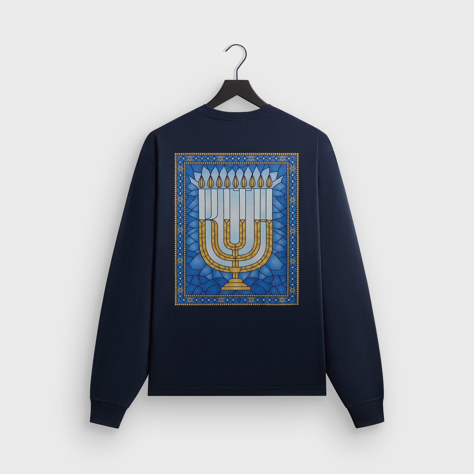 Kith Hanukkah Stained Glass Long Sleeve Tee - Nocturnal