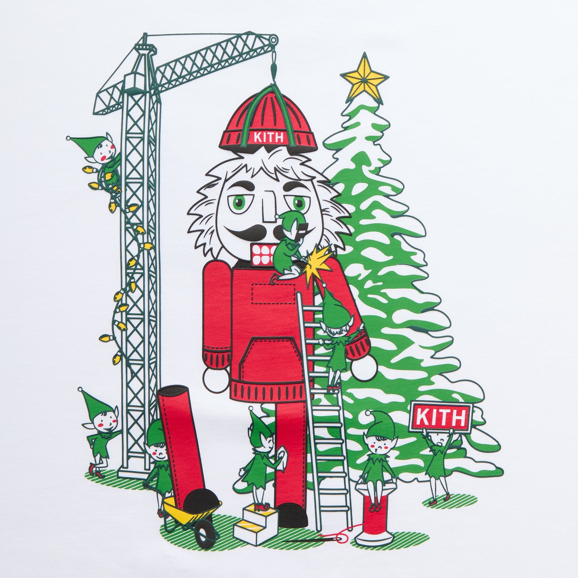 Kithmas Elf Factory Tee - White