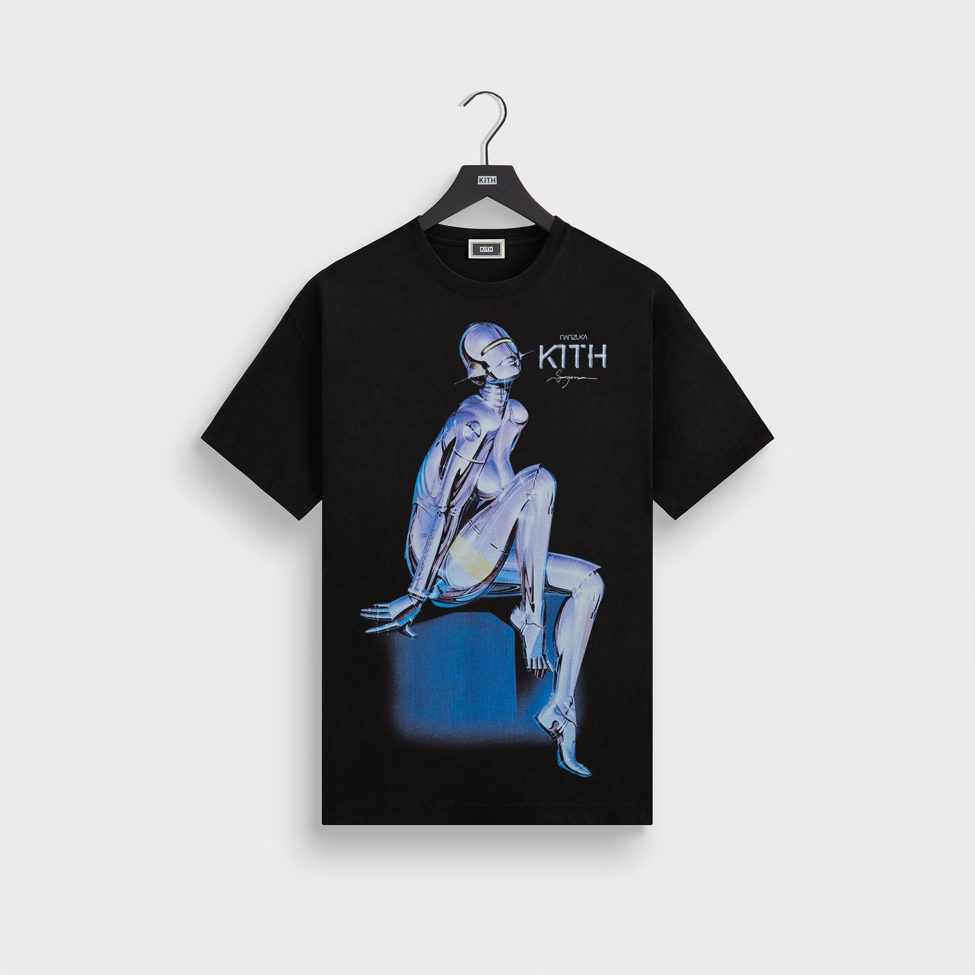 Kith for Nanzuka Gallery Sorayama Model A Tee - Black