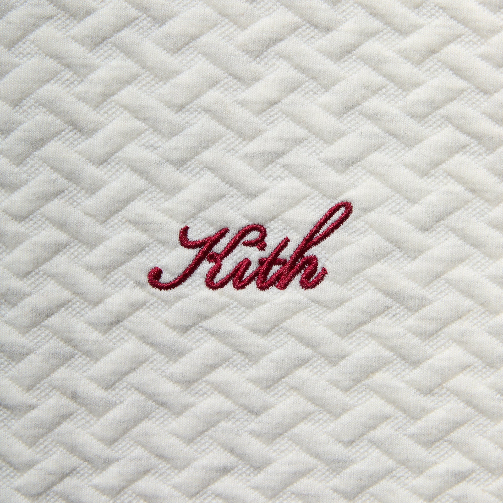 Kith Tessellation Interlock Woodpoint Shirt - Light Heather Grey