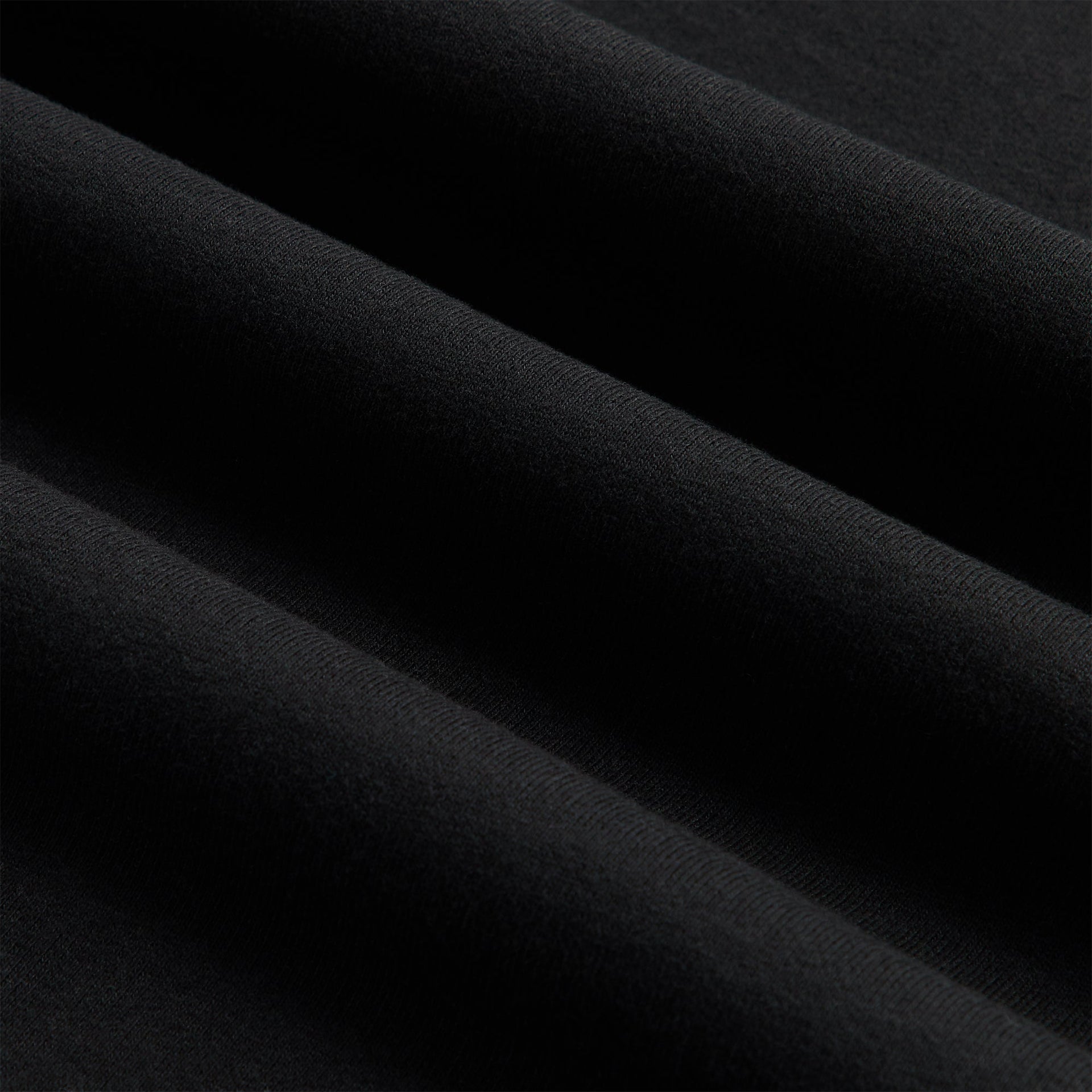 Kith Rib Neck Cropped Camden Hoodie - Black