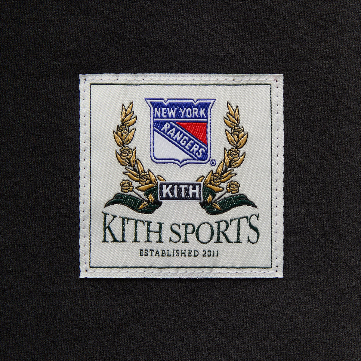 Kith for the New York Rangers Retro Centennial Bishop Tee - Black