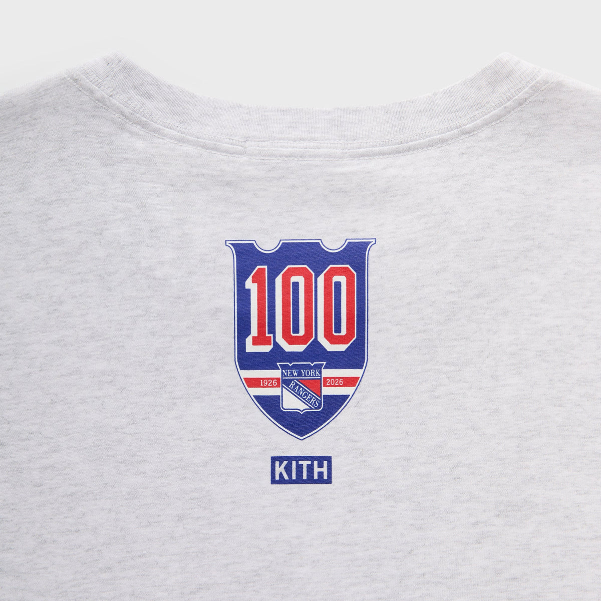 Kith for the New York Rangers New York Vintage Jones Tee - Light Heather Grey