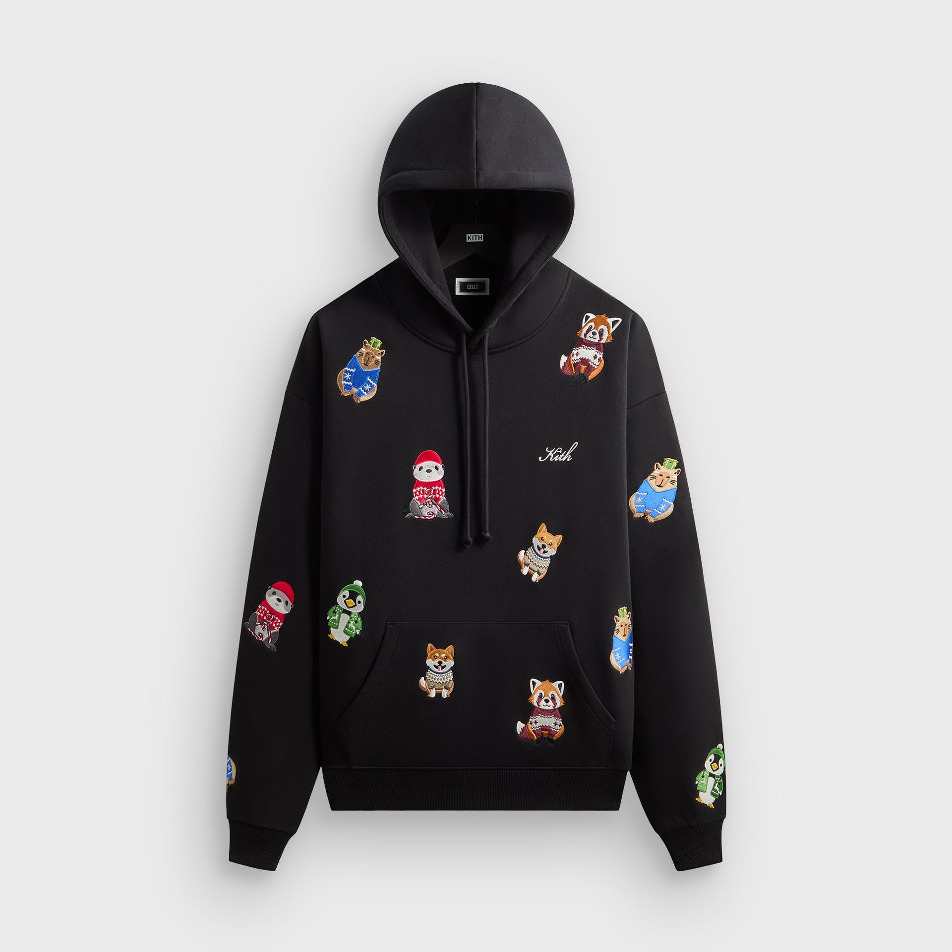 Kithmas Animal Character Nelson Hoodie - Black