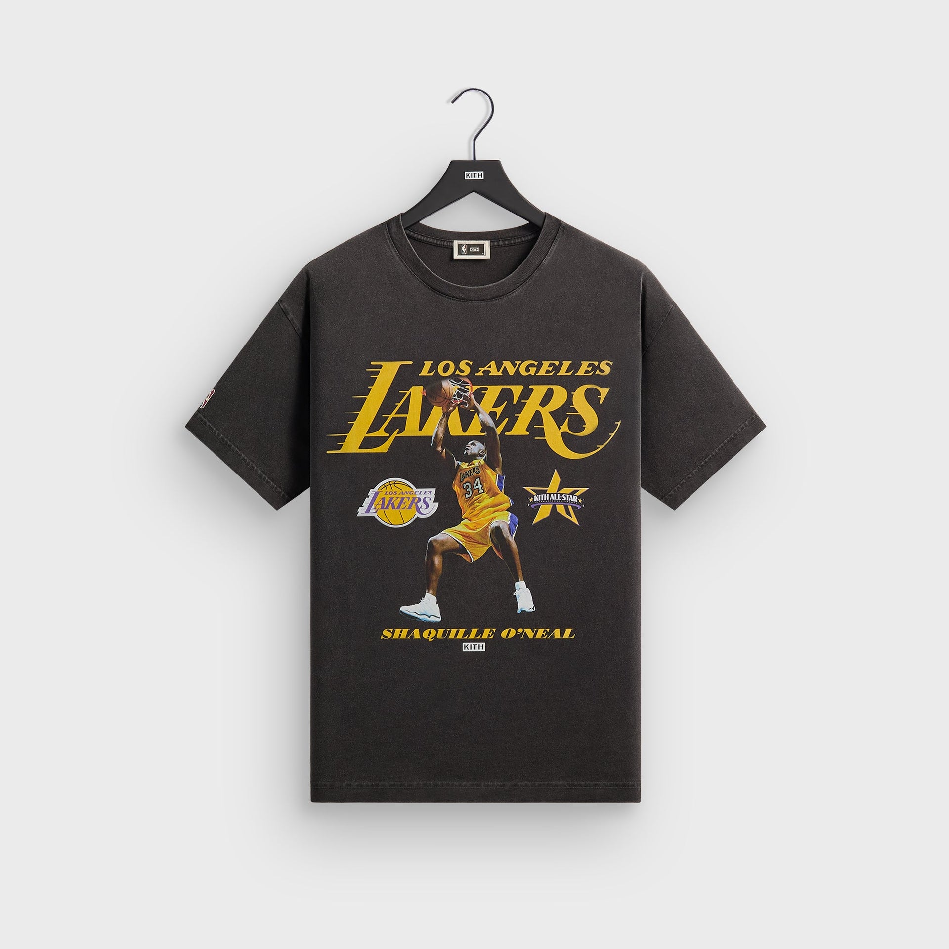 Kith for NBA All-Star Los Angeles Lakers Shaquille O'Neal Vintage Tee - Black
