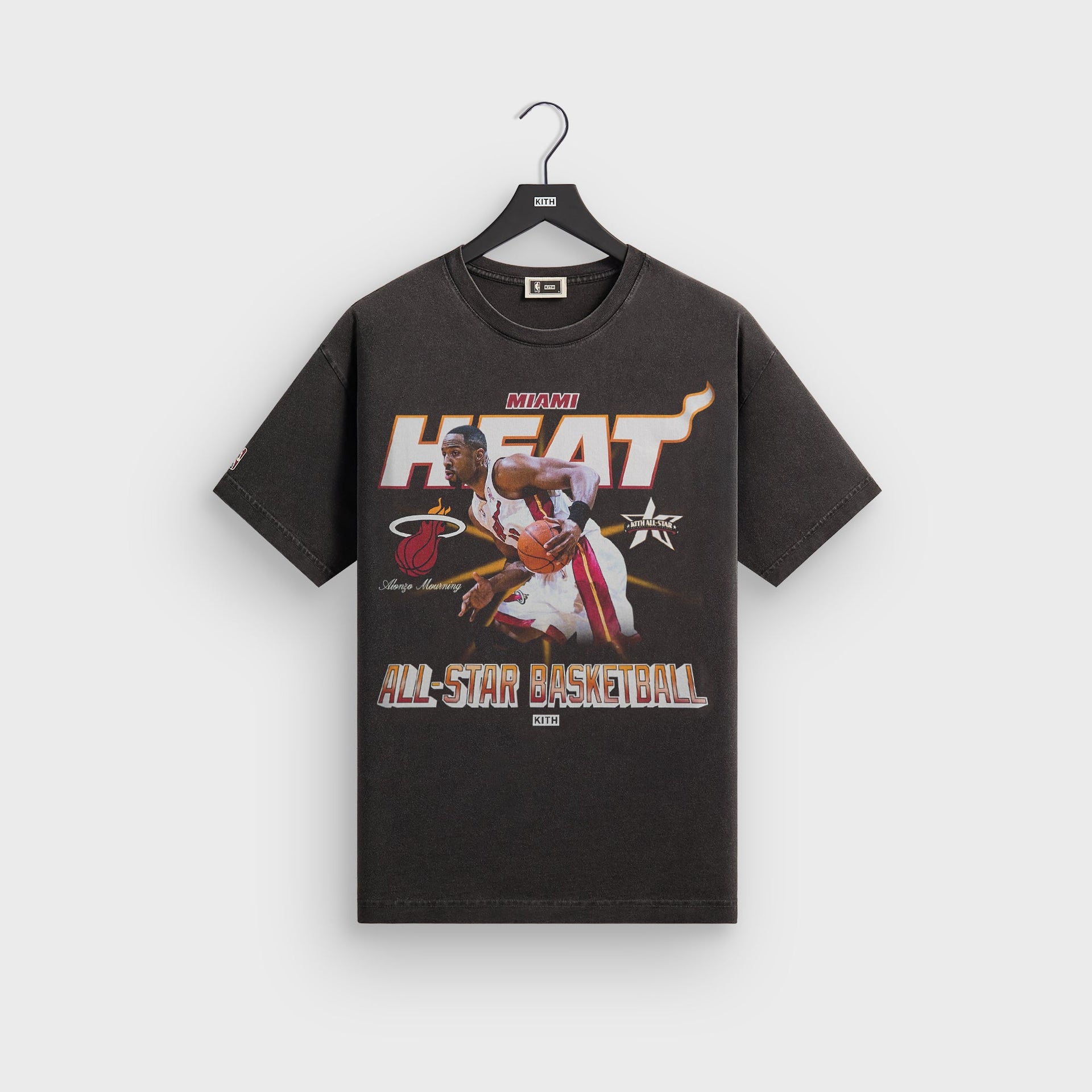 Kith for NBA All-Star Miami Heat Alonzo Mourning Vintage Tee - Black