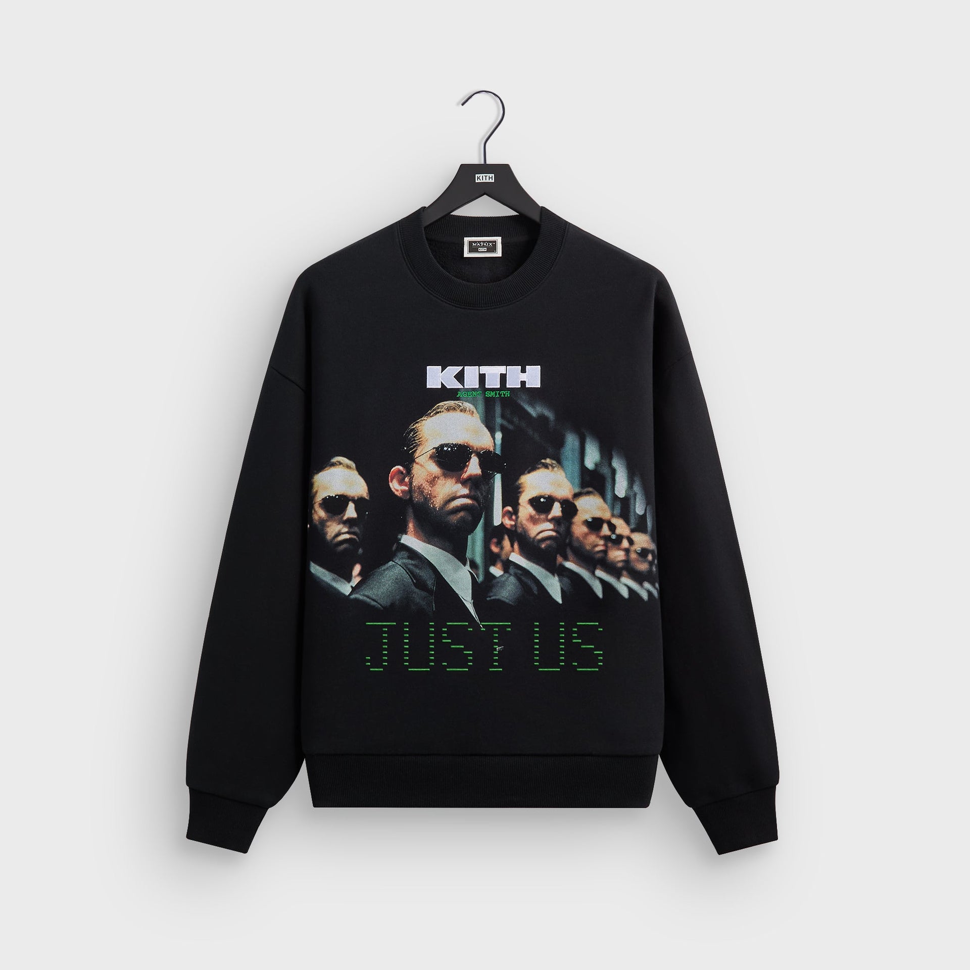 Kith for The Matrix Just Us Vintage Nelson Crewneck - Black