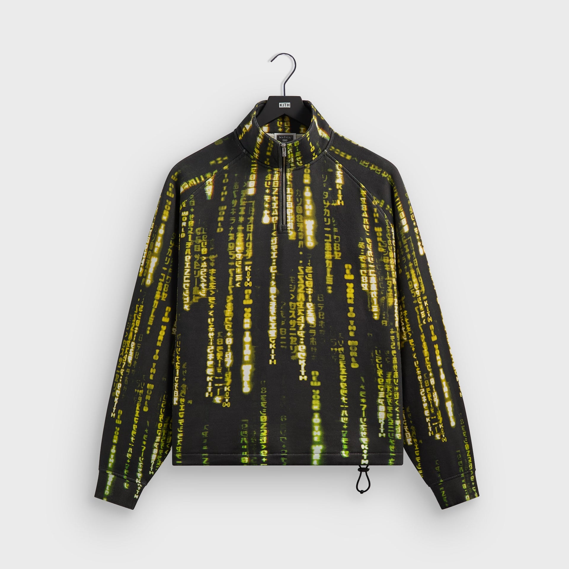 Kith for The Matrix Code Vintage Nelson Quarter Zip - Black