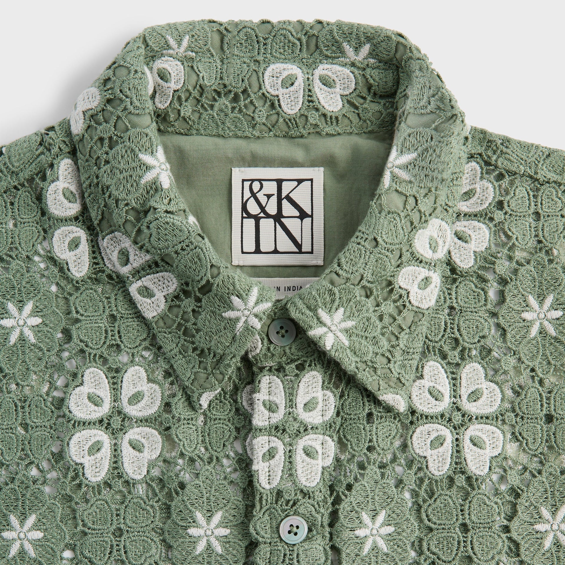 &Kin Retro Floral Lace Harvey Shirt - Cavan - PH