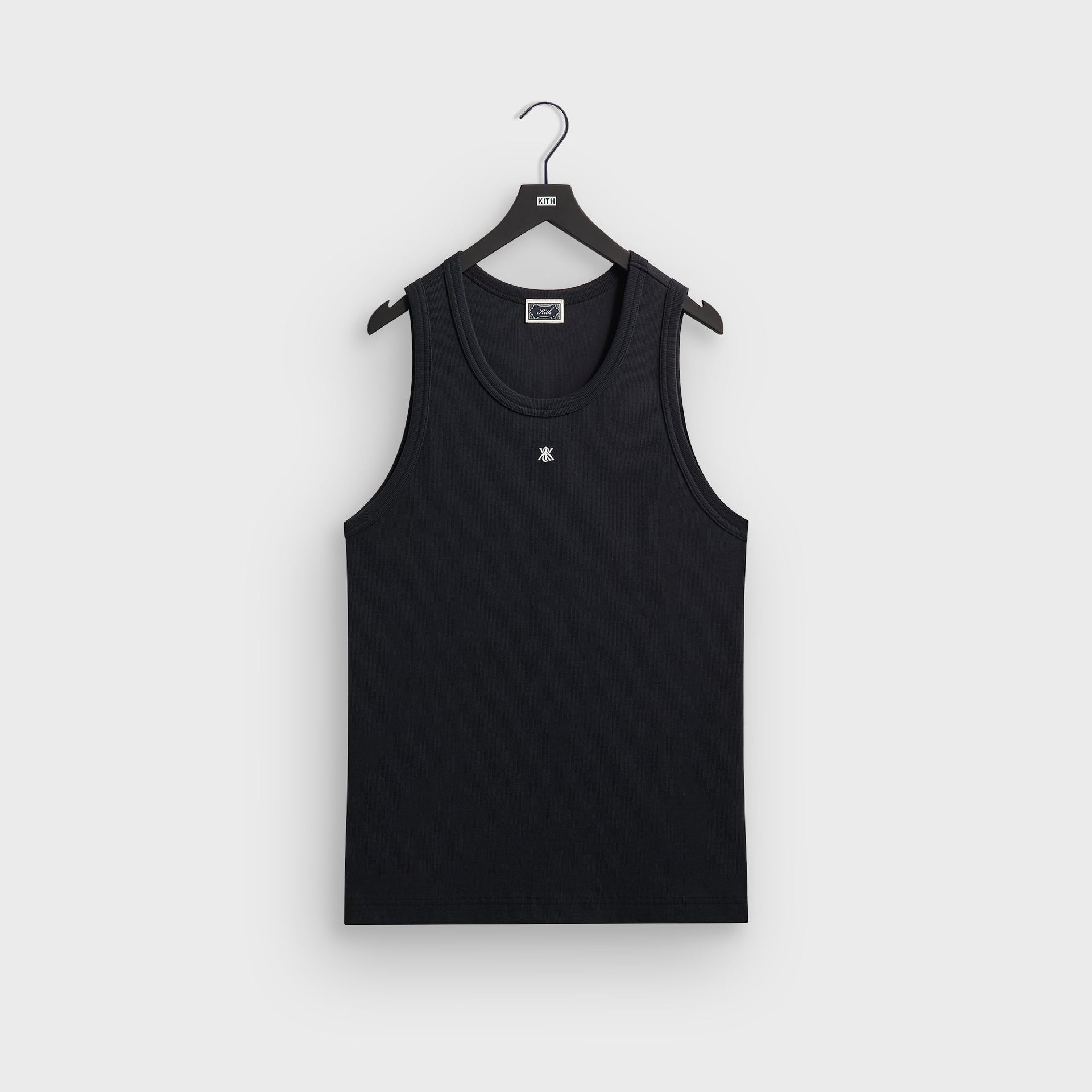 Kith Crest Ribbed Tank - Black
