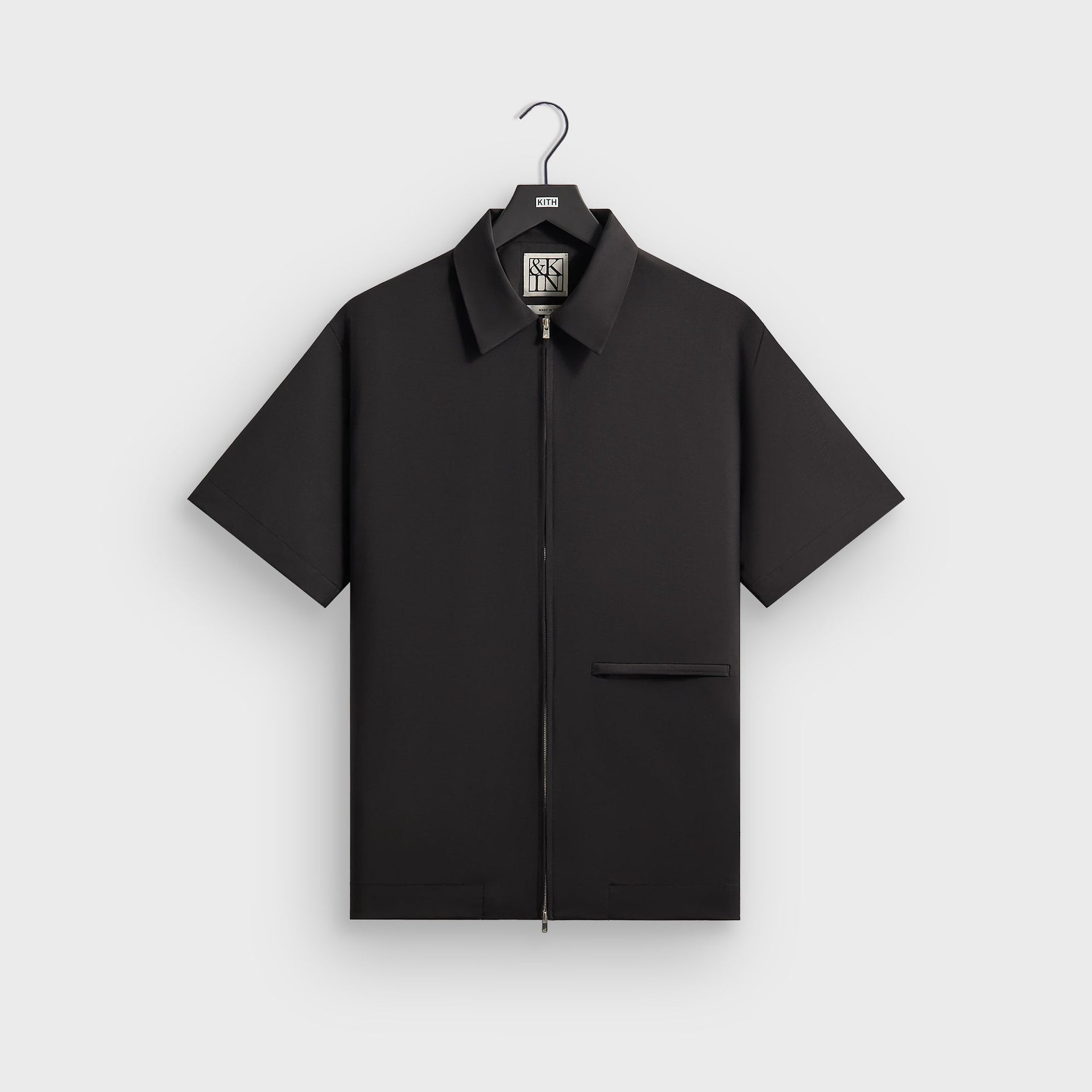&Kin for Kith Origins Tropical Wool Davenport Shirt - Black