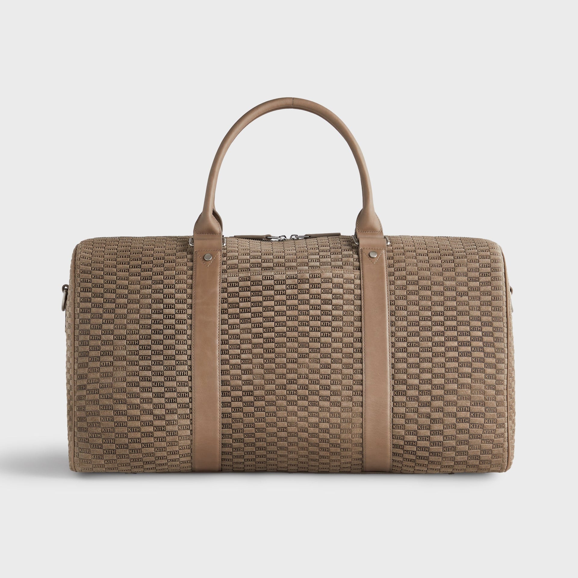 Kith Monogram Suede Duffle Bag - Taupe