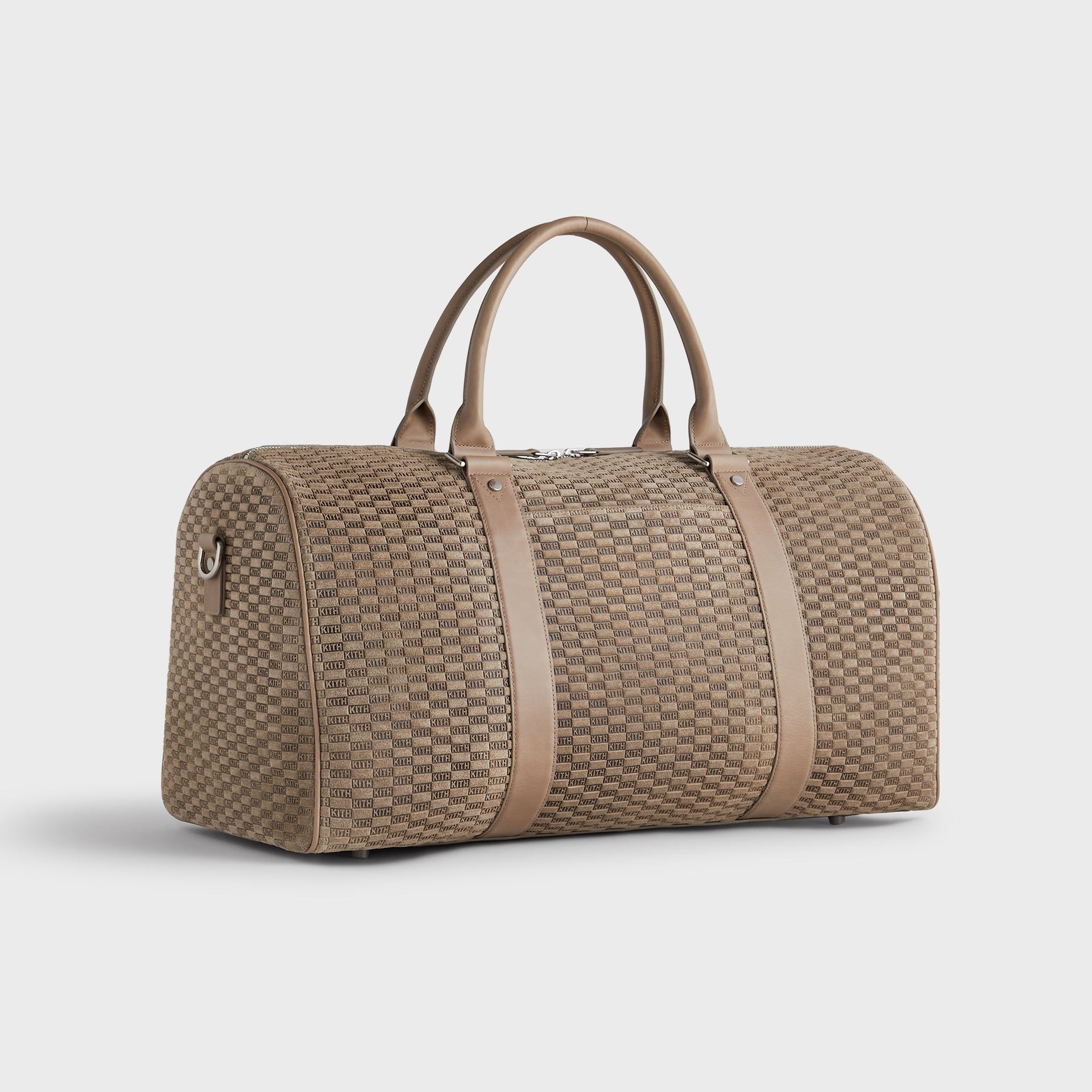 Kith Monogram Suede Duffle Bag - Taupe
