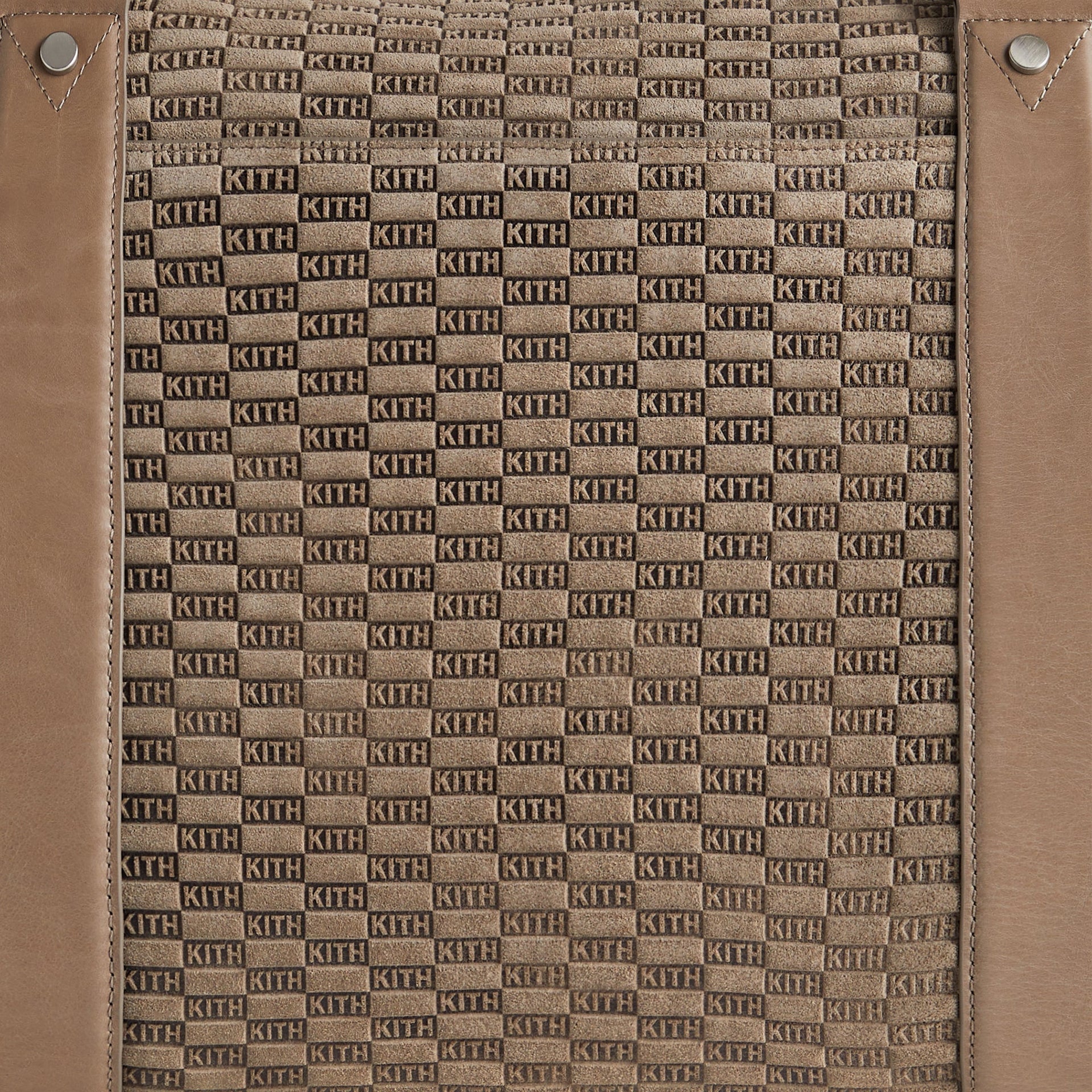 Kith Monogram Suede Duffle Bag - Taupe