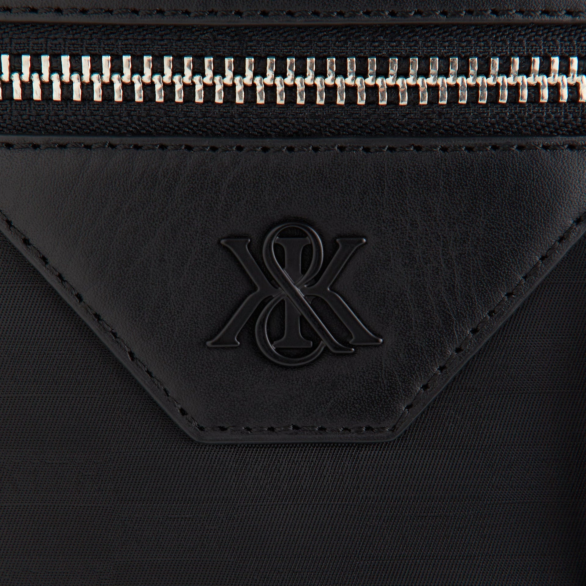 Kith Monogram Nylon Jacquard Drawcord Crossbody - Black
