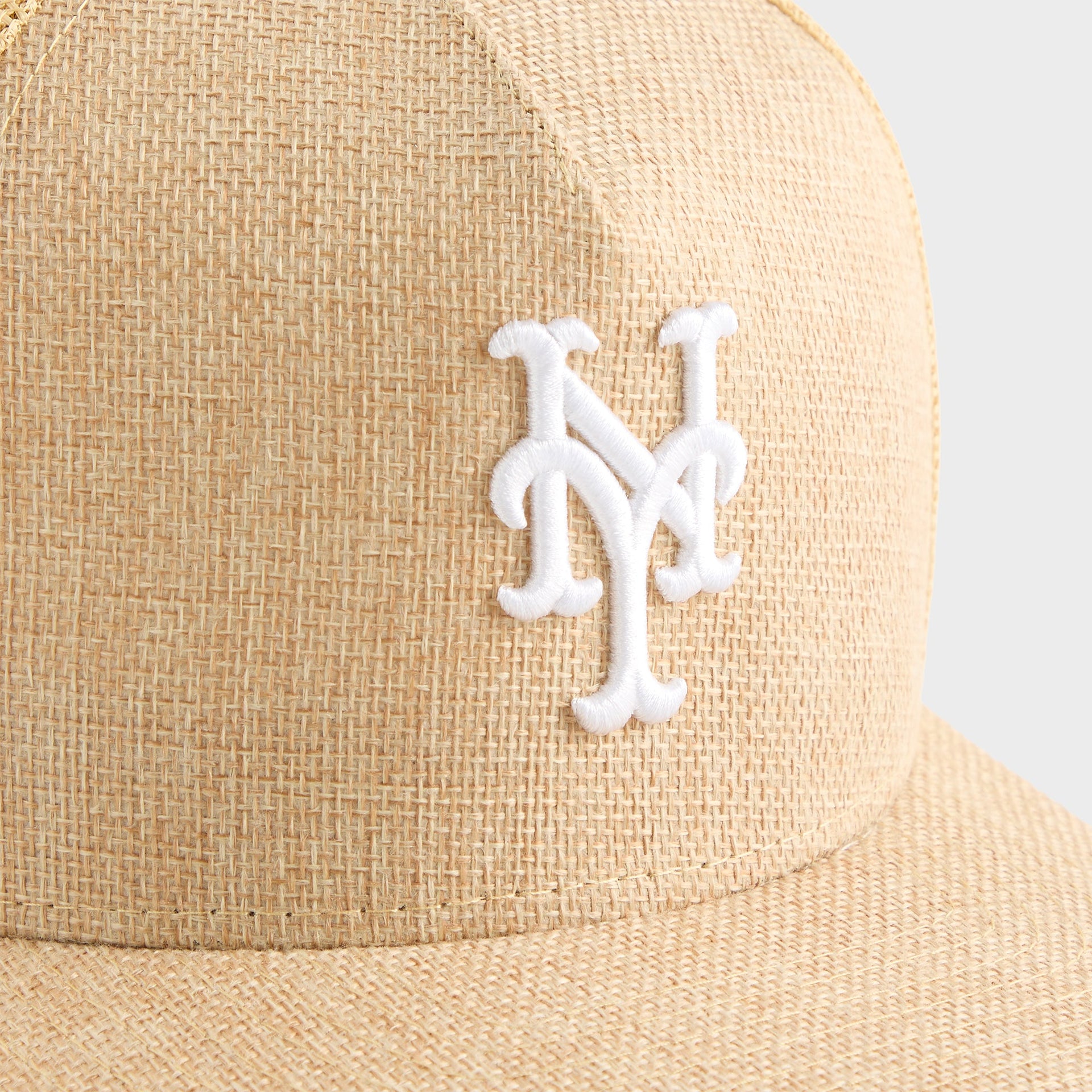 Kith & New Era for the New York Mets Raffia 9FIFTY Snapback - Natural