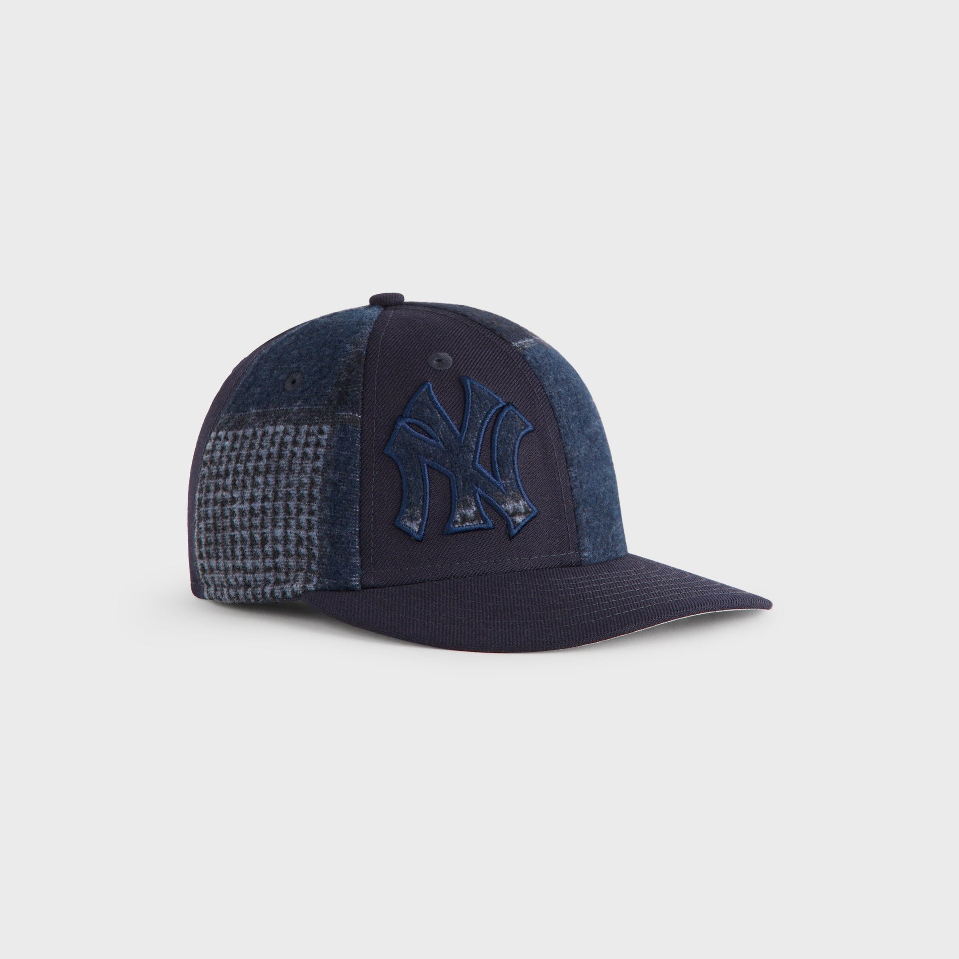 Kith & New Era for the New York Yankees Patchwork Wool 59FIFTY Low Profile Cap - Nocturnal