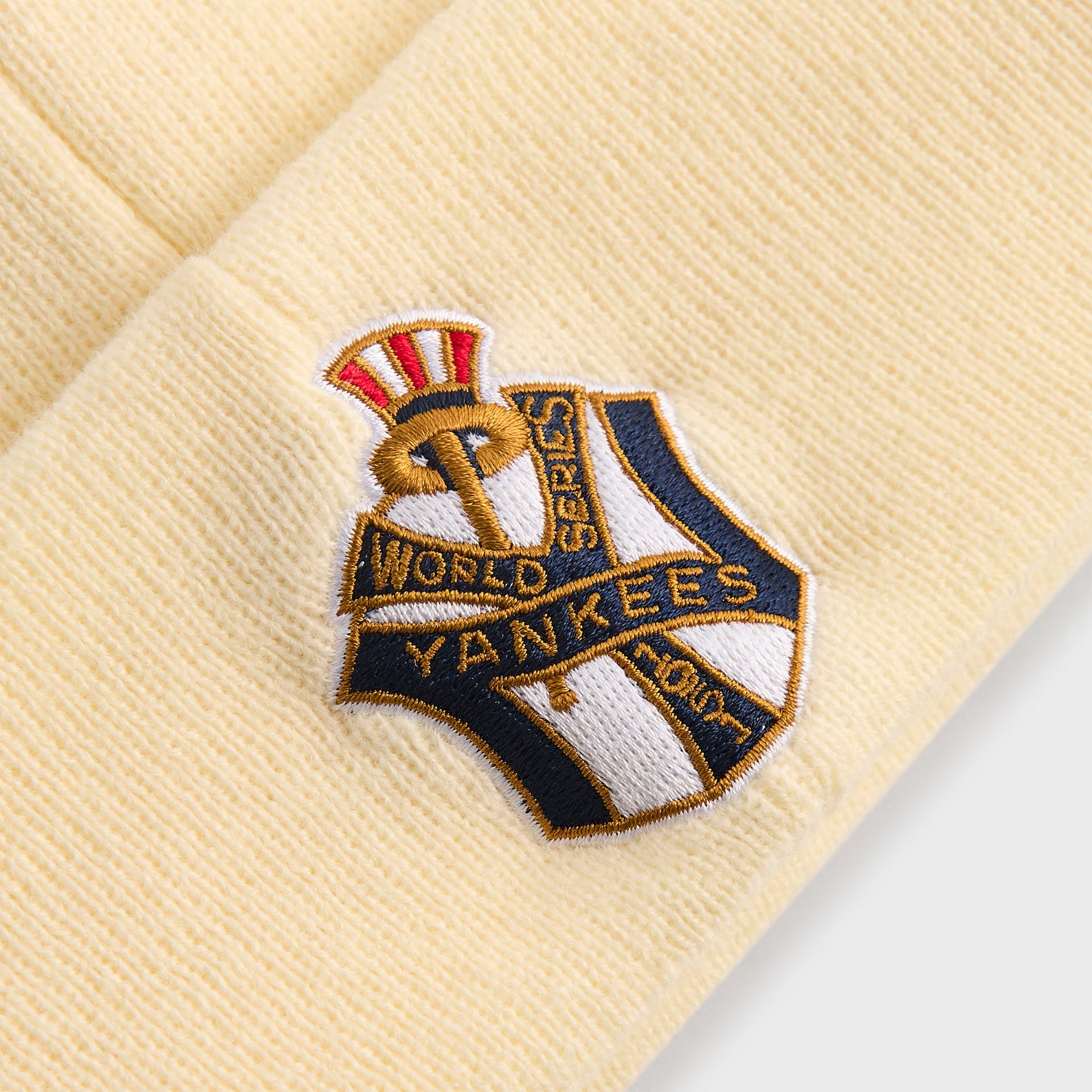 Kith & New Era for the New York Yankees Knit Beanie - Sandrift