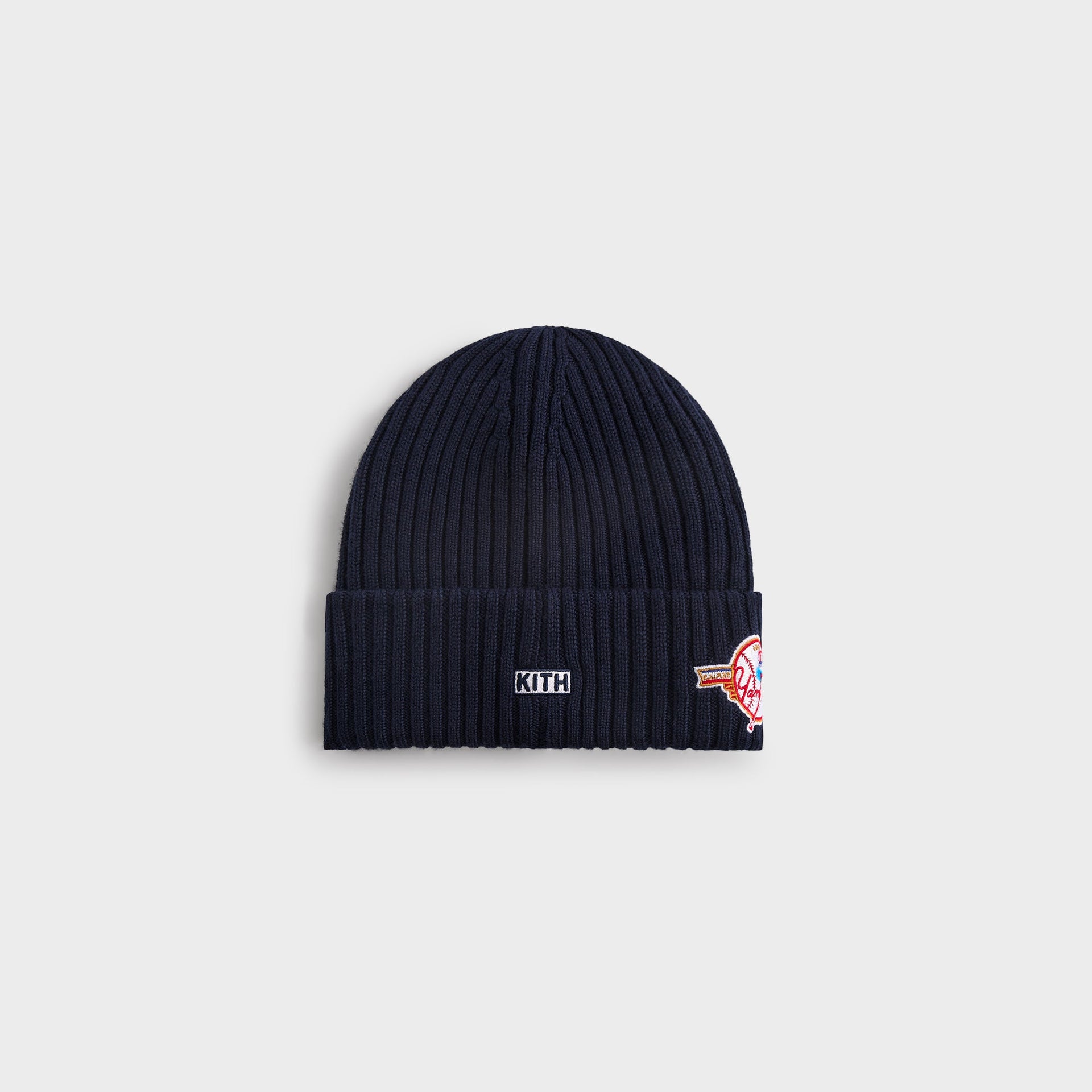 Kith & New Era for the New York Yankees Merino Knit Beanie - Nocturnal