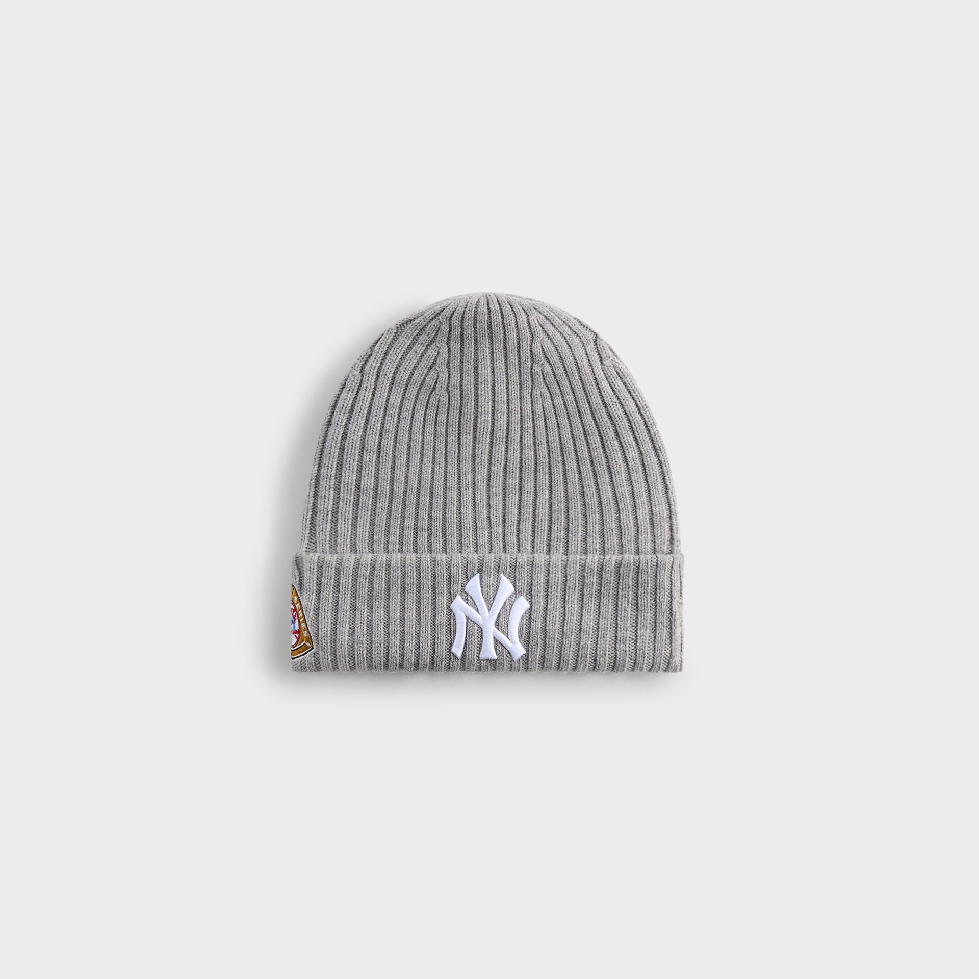 Kith & New Era for the New York Yankees Merino Knit Beanie - Light Heather Grey