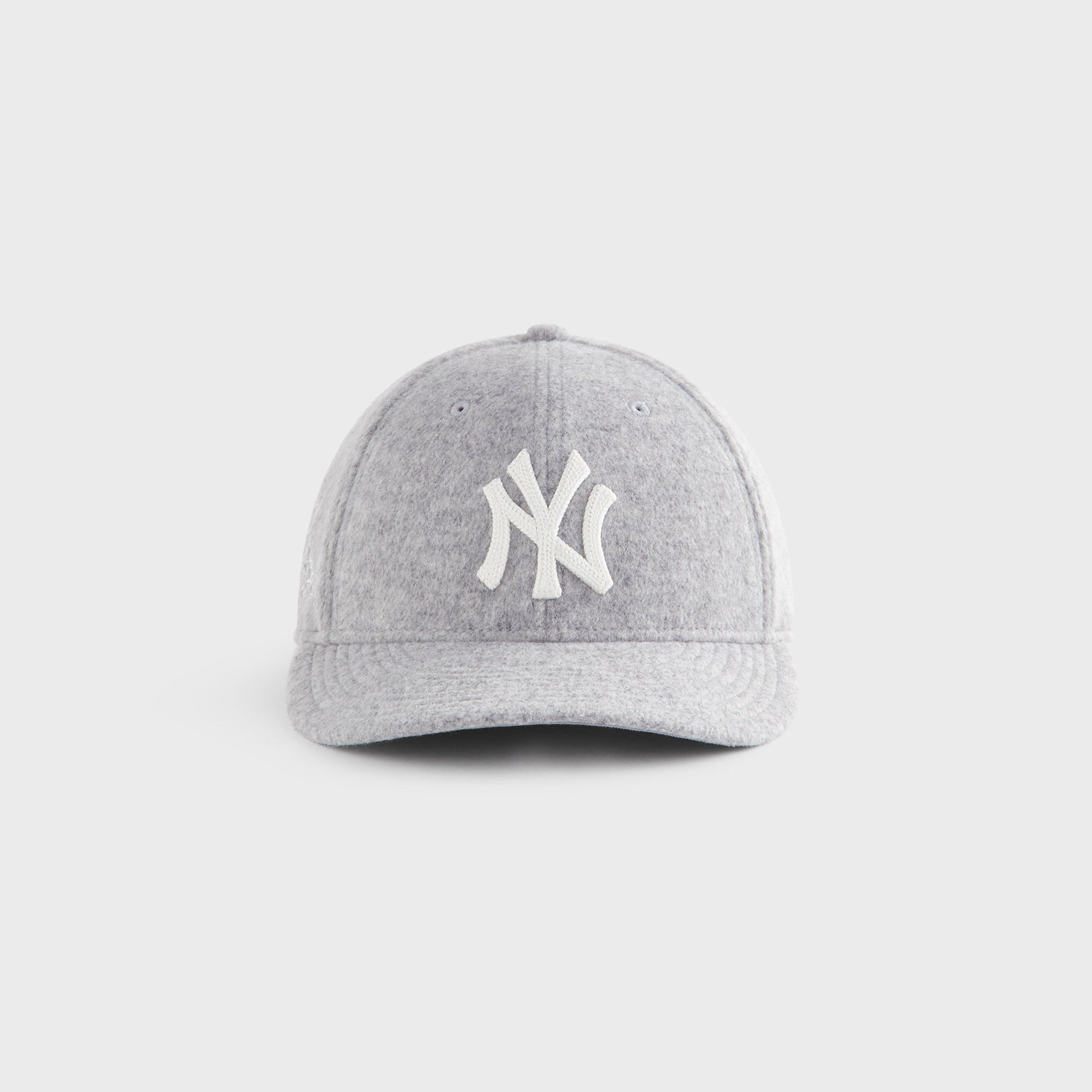 Kith & New Era for the New York Yankees Brushed Jersey 59Fifty Low Profile Fitted Cap - Medium Heather Grey