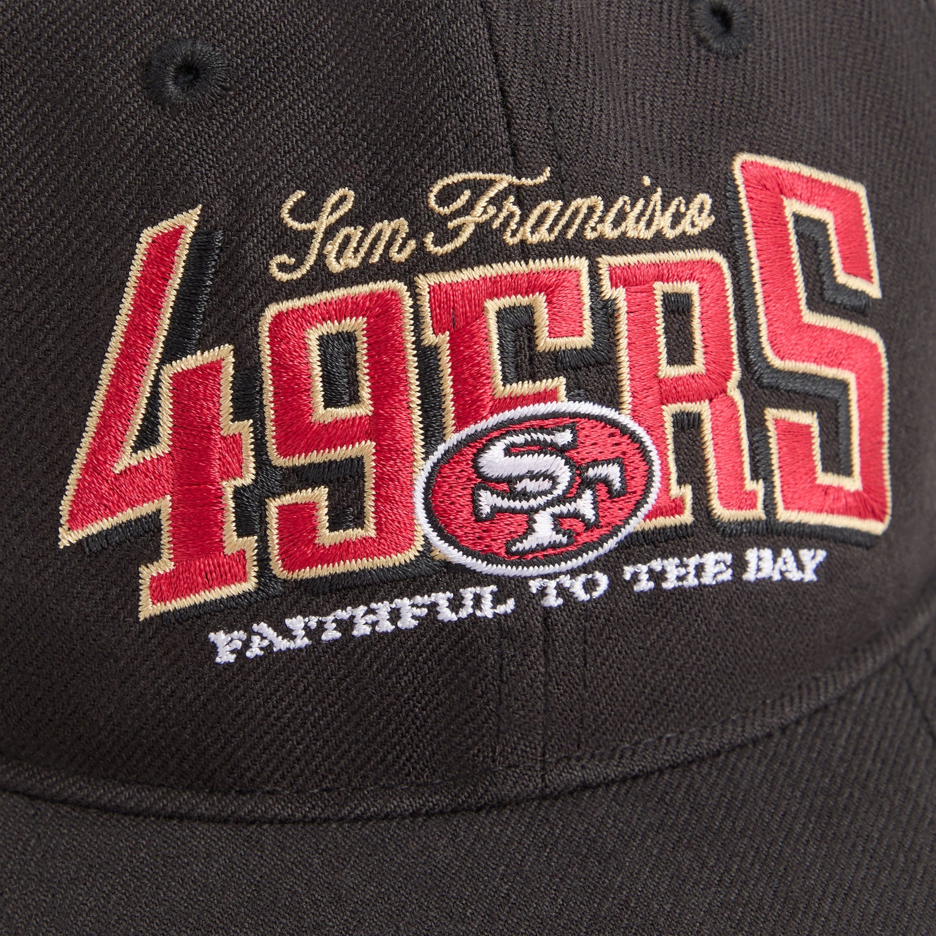 Kith & '47 for the NFL San Francisco 49ers Wool Blend Franchise LS Cap - Black