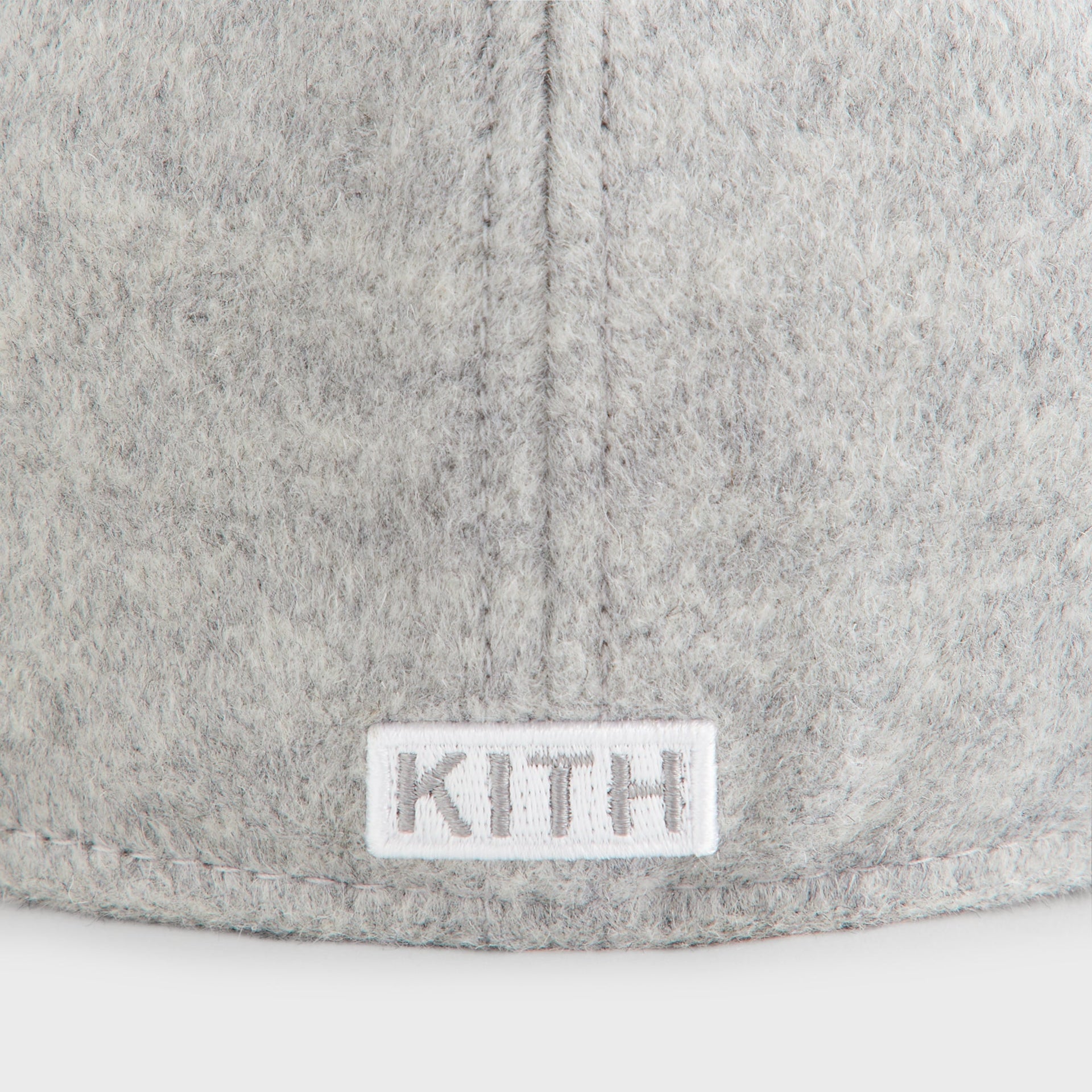 Kith & New Era for the New York Yankees Melton Wool 59FIFTY Low Profile Cap - Light Heather Grey