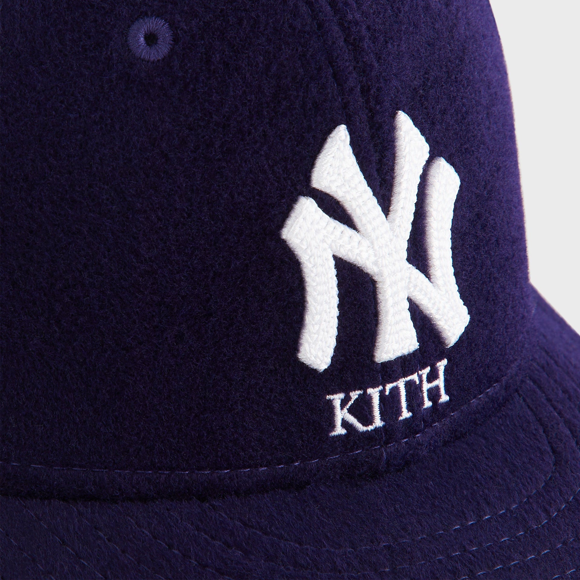 Kith & New Era for the New York Yankees Melton Wool 59FIFTY Low Profile Cap - Nocturnal