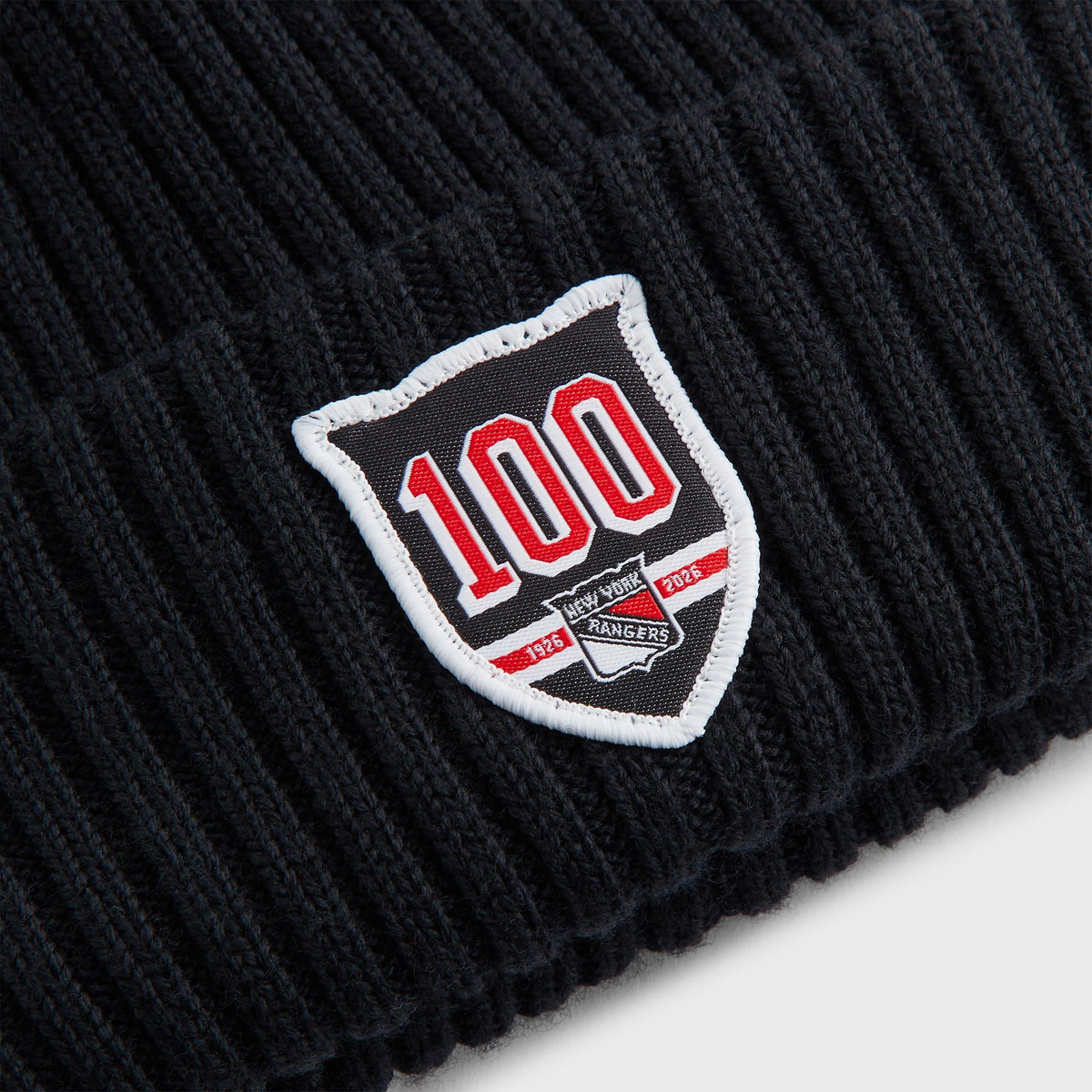 Kith & New Era for the New York Rangers Centennial Knit Beanie - Black