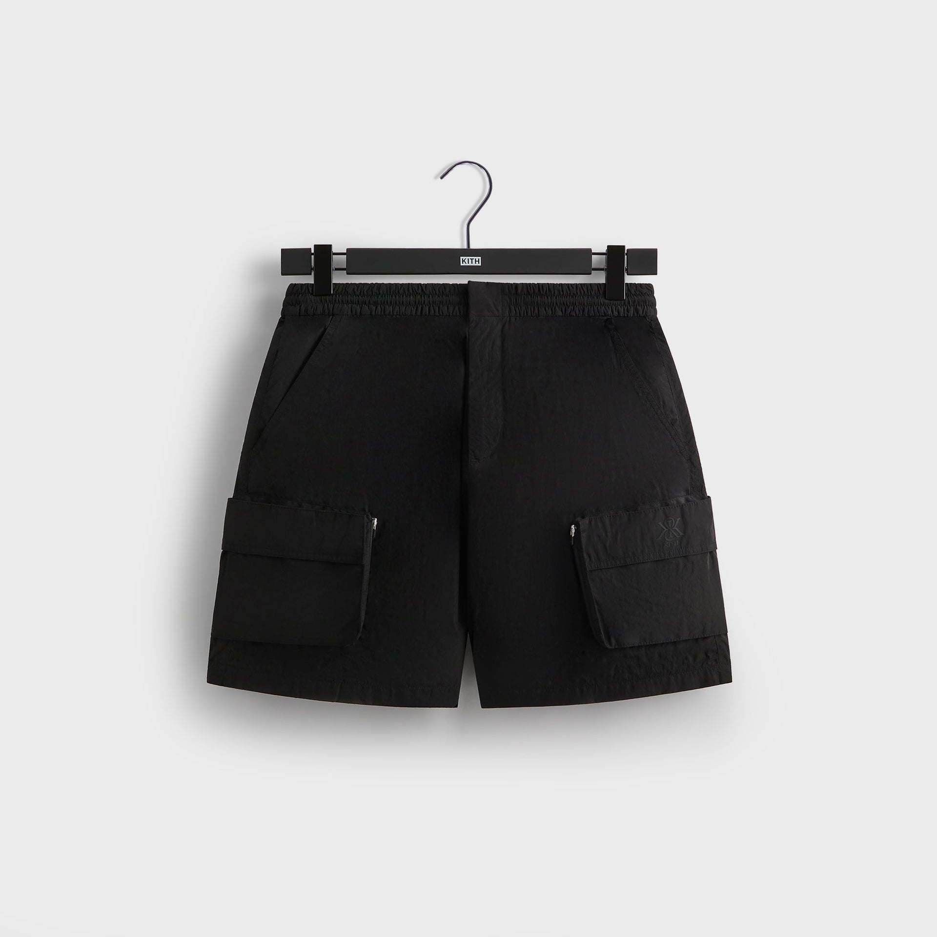 Kith Wrinkle Nylon Evan Cargo Short - Black