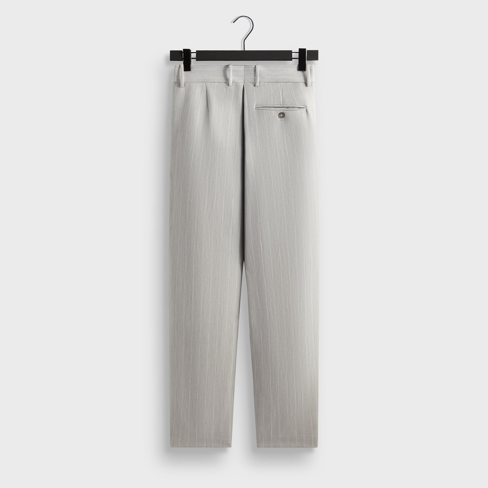 Kith Pinstripe Eli Pleated Trouser - Light Heather Grey