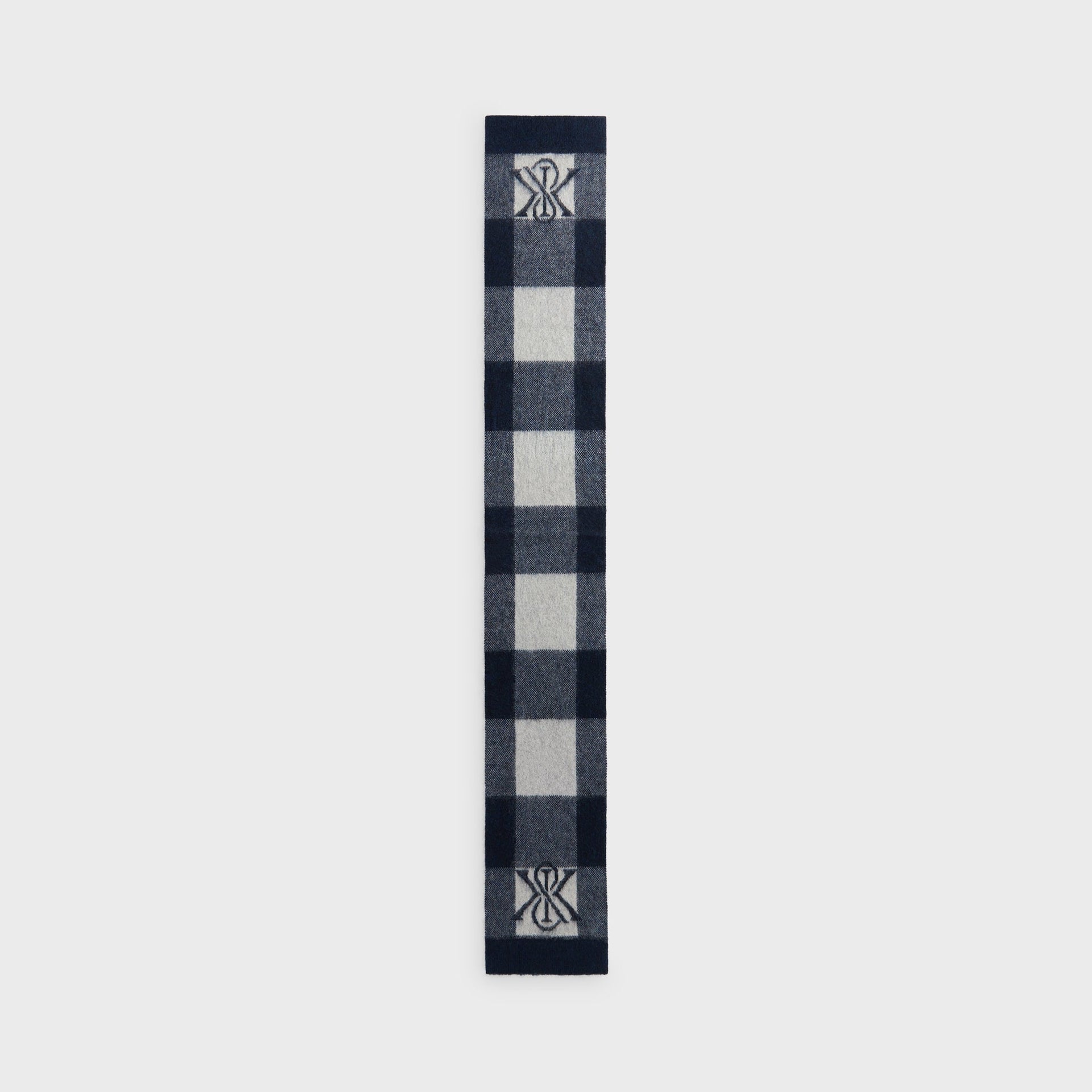 Kith Plaid Mohair Scarf - Nocturnal