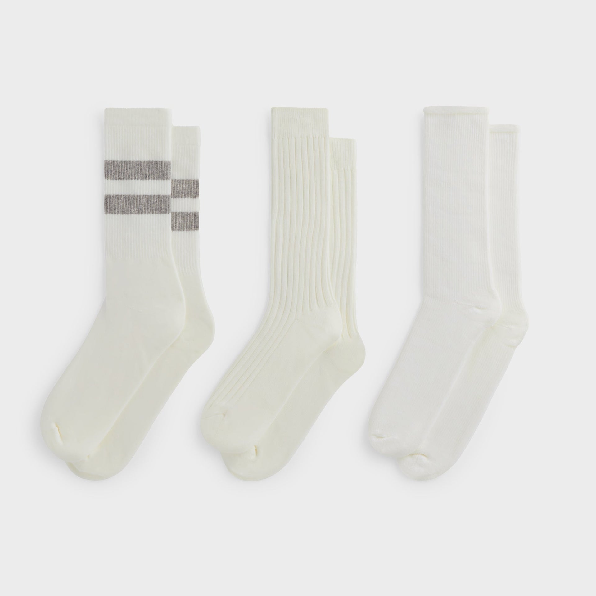 Kith 3-Pack Mixed Cotton Socks - Silk