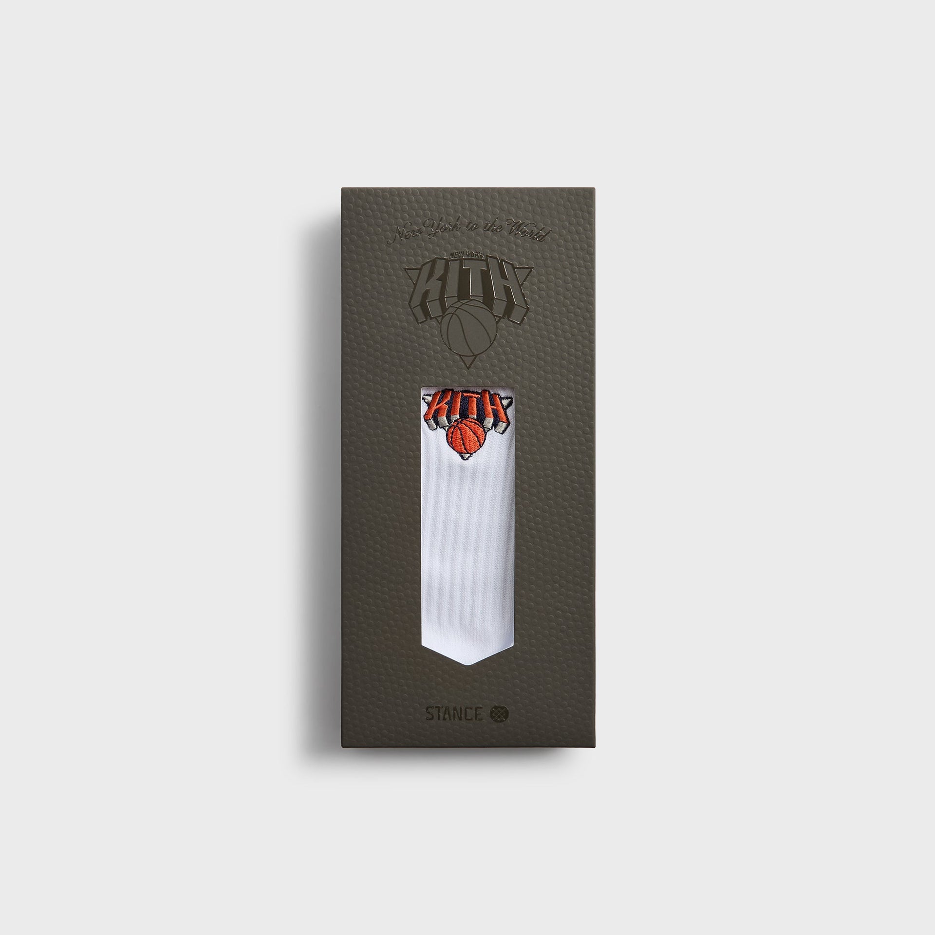 Kith for the New York Knicks Superman Logo Socks - White