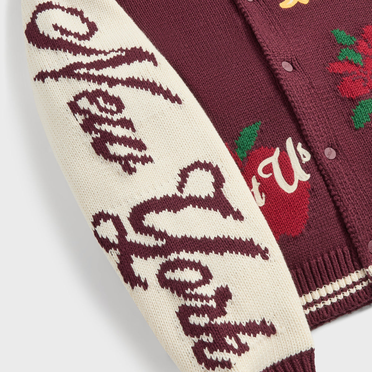 Kith Porter Varsity Knit Bomber Jacket - Magma