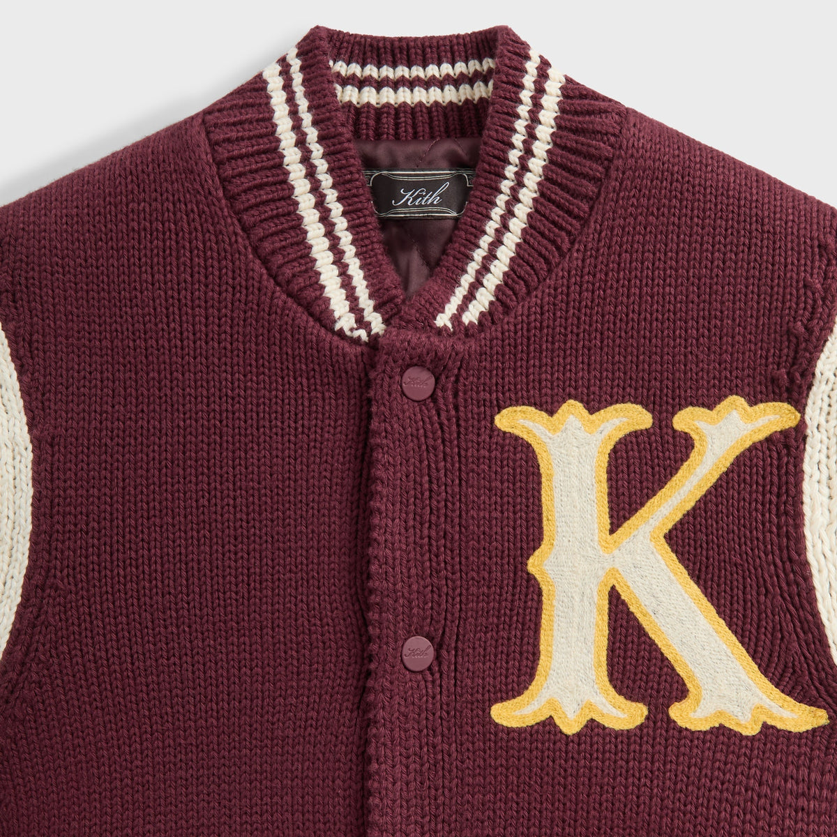 Kith Porter Varsity Knit Bomber Jacket - Magma - PH