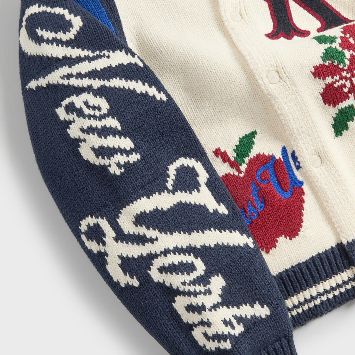 Kith Porter Varsity Knit Bomber Jacket - Sandrift - PH