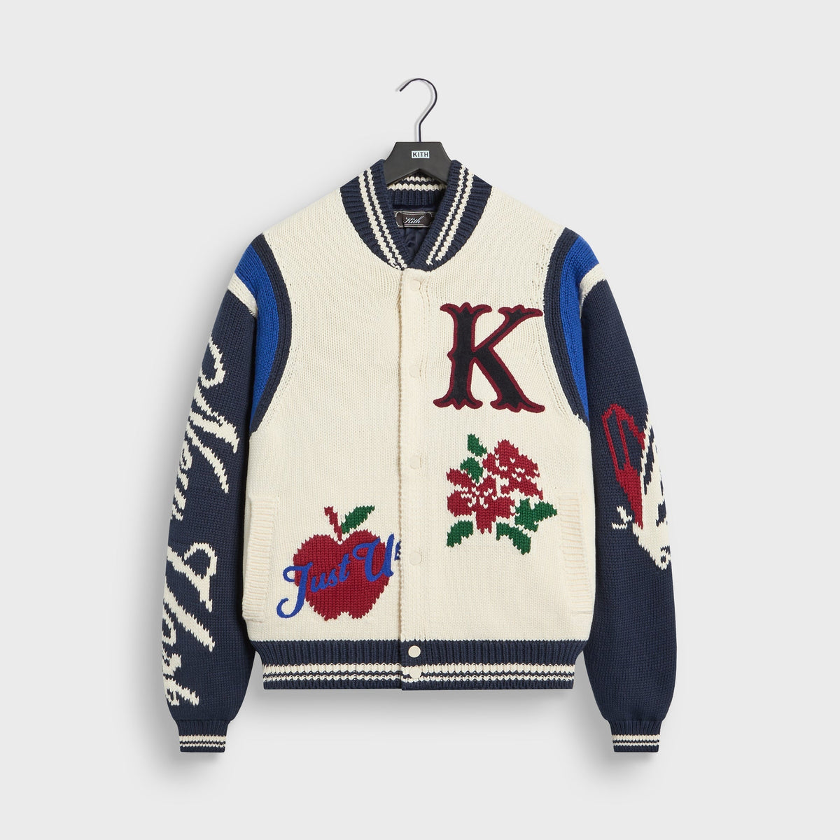 Kith Porter Varsity Knit Bomber Jacket - Sandrift - PH