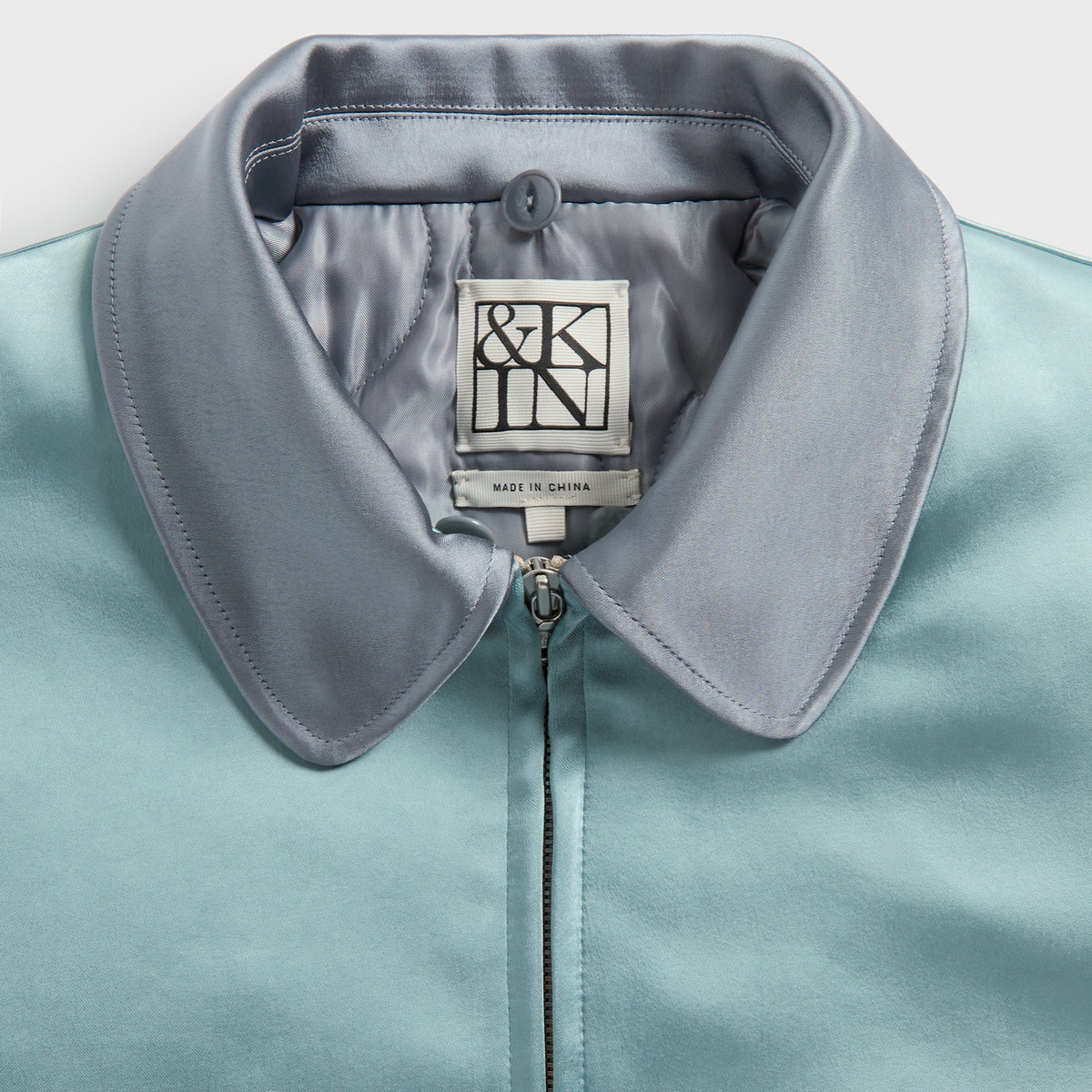 &Kin Bonded Satin Dax Bomber Jacket - Overlook - PH