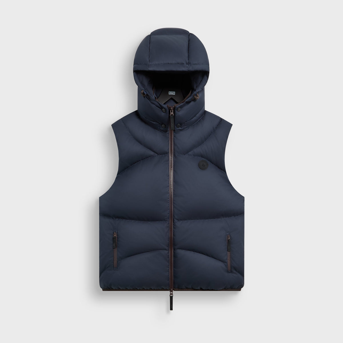 Kith Matte Stretch Taffeta Corey Puffer Vest - Nocturnal