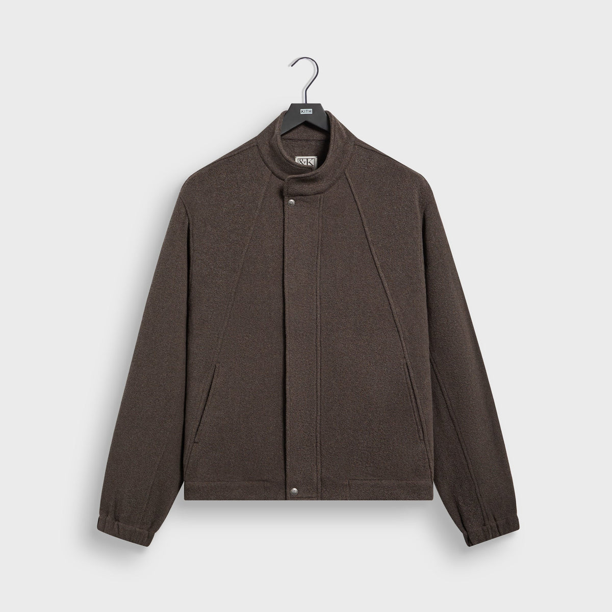 &Kin Crepe Fleece Phillip Jacket - Pecan
