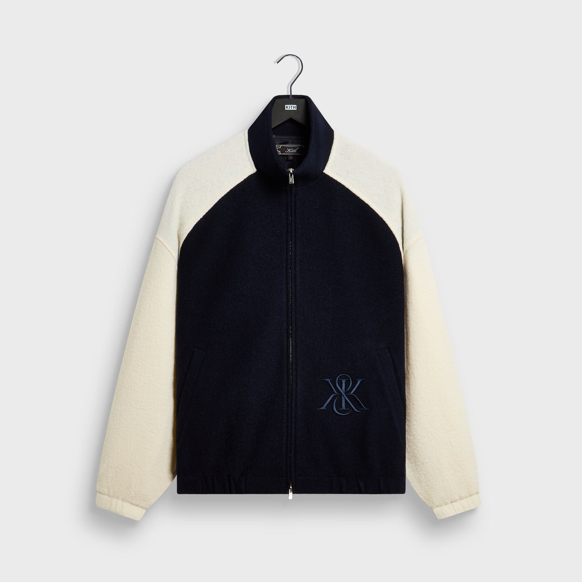 Kith Wool Conrad Varsity Track Jacket - Nocturnal
